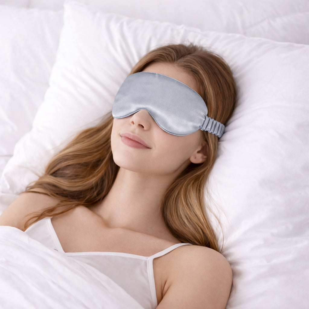 Anna-Kaci 3D Contoured Sleep Eye Mask with Integrated Nose Bridge Memory Foam Light Blocking Eye Cover