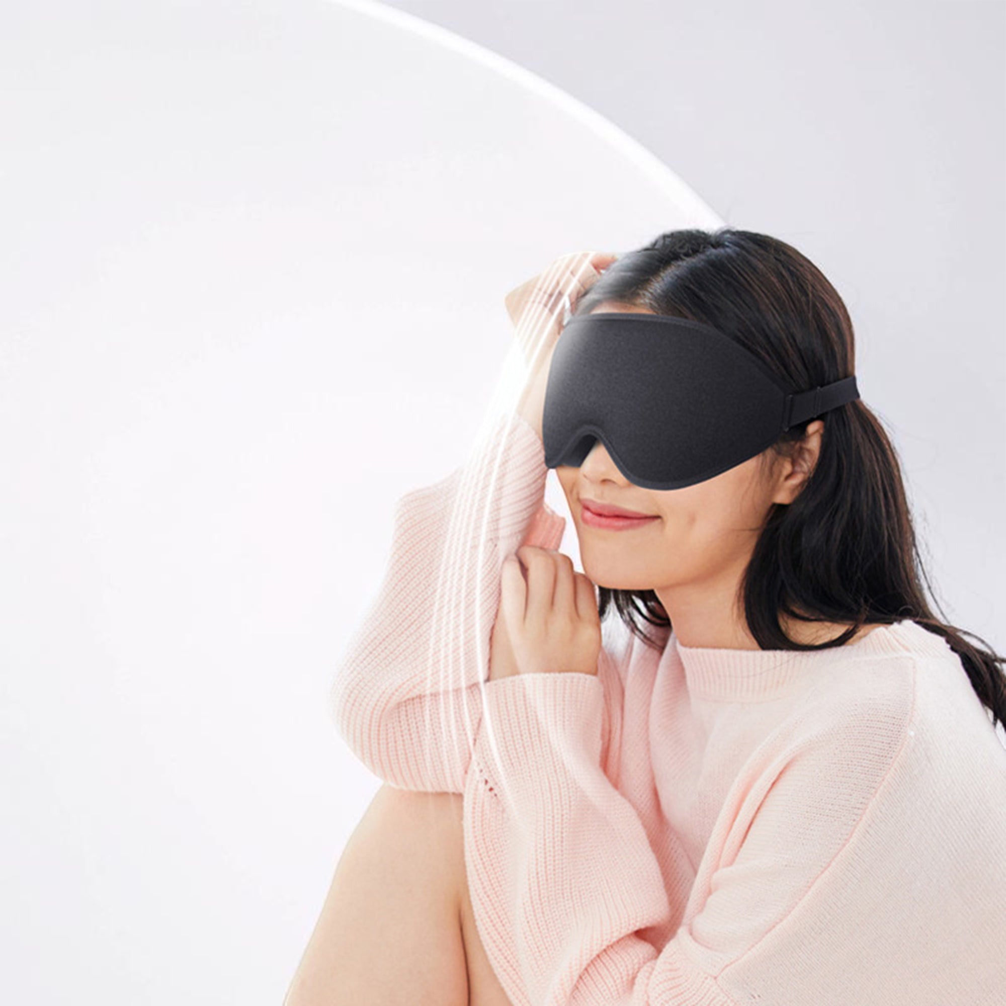 Anna-Kaci 3D Contoured Sleep Eye Mask with Memory Foam Padding Adjustable Strap and Full Light Blocking