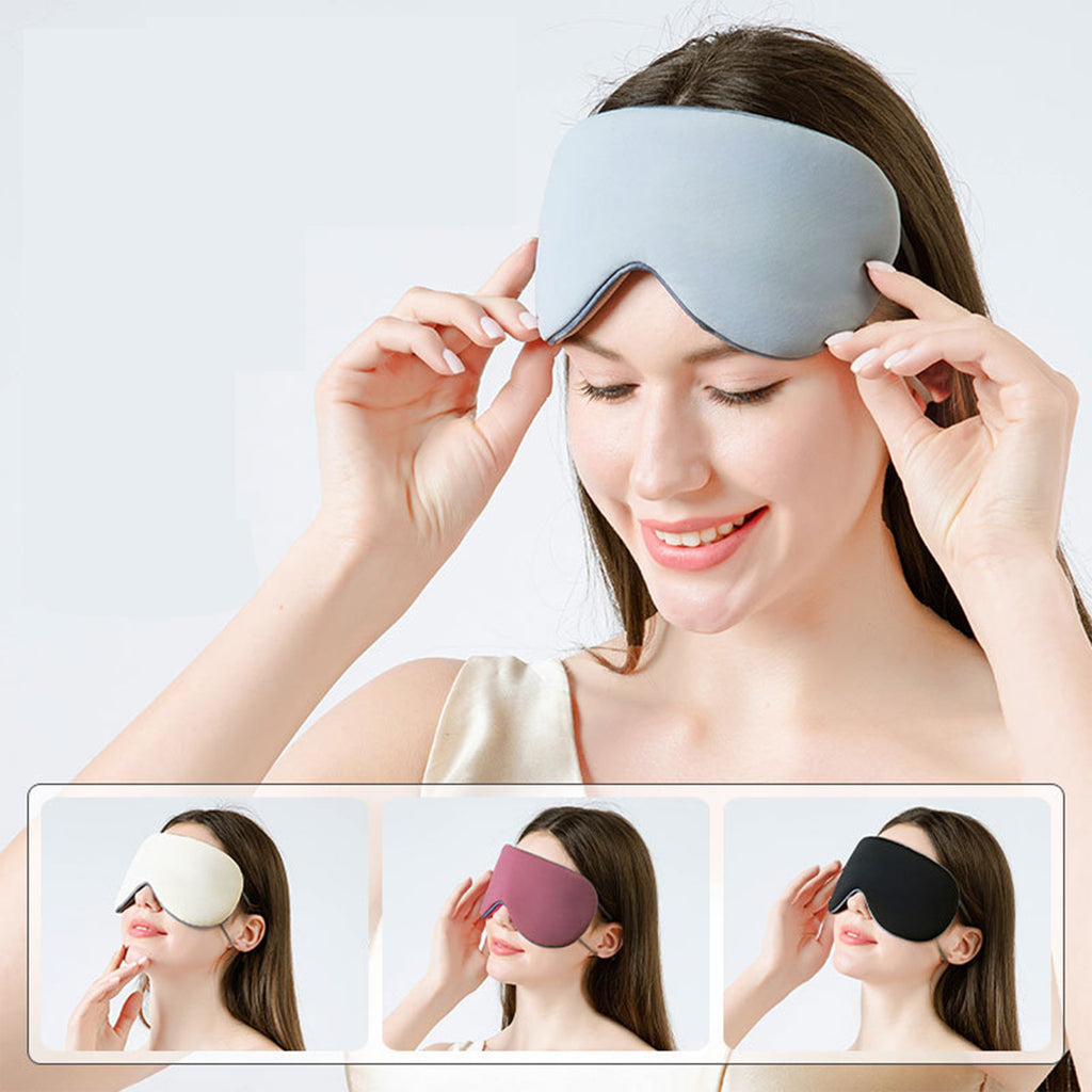 Anna-Kaci Dual-Sided Cooling and Warm Sleep Eye Mask with Adjustable Strap and Light Blocking Design
