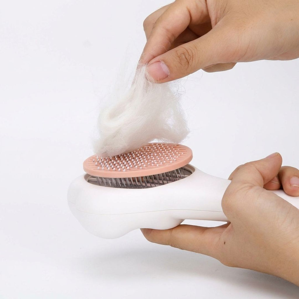 Anna-Kaci Cat Grooming Brush Deshedding Pet Brush with Stainless Steel Pins Cute Paw Design for Cats Dogs