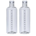 Anna-Kaci 2 Pack Clear Water Bottle Reusable Plastic Drinking Bottle Leakproof Wide Mouth Hydration Bottle