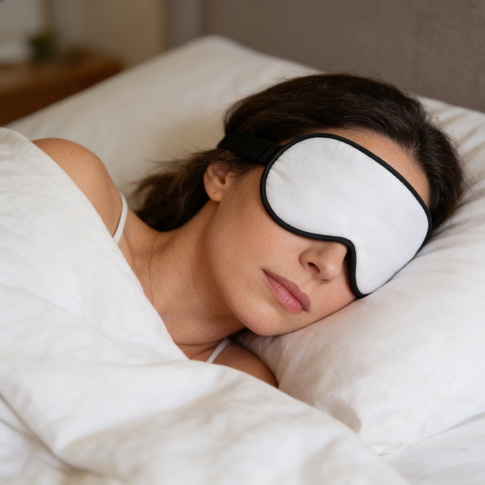 Anna-Kaci Silk Sleep Mask Soft Eye Mask Adjustable Strap Light Blocking Sleeping Eye Cover for Night Sleep