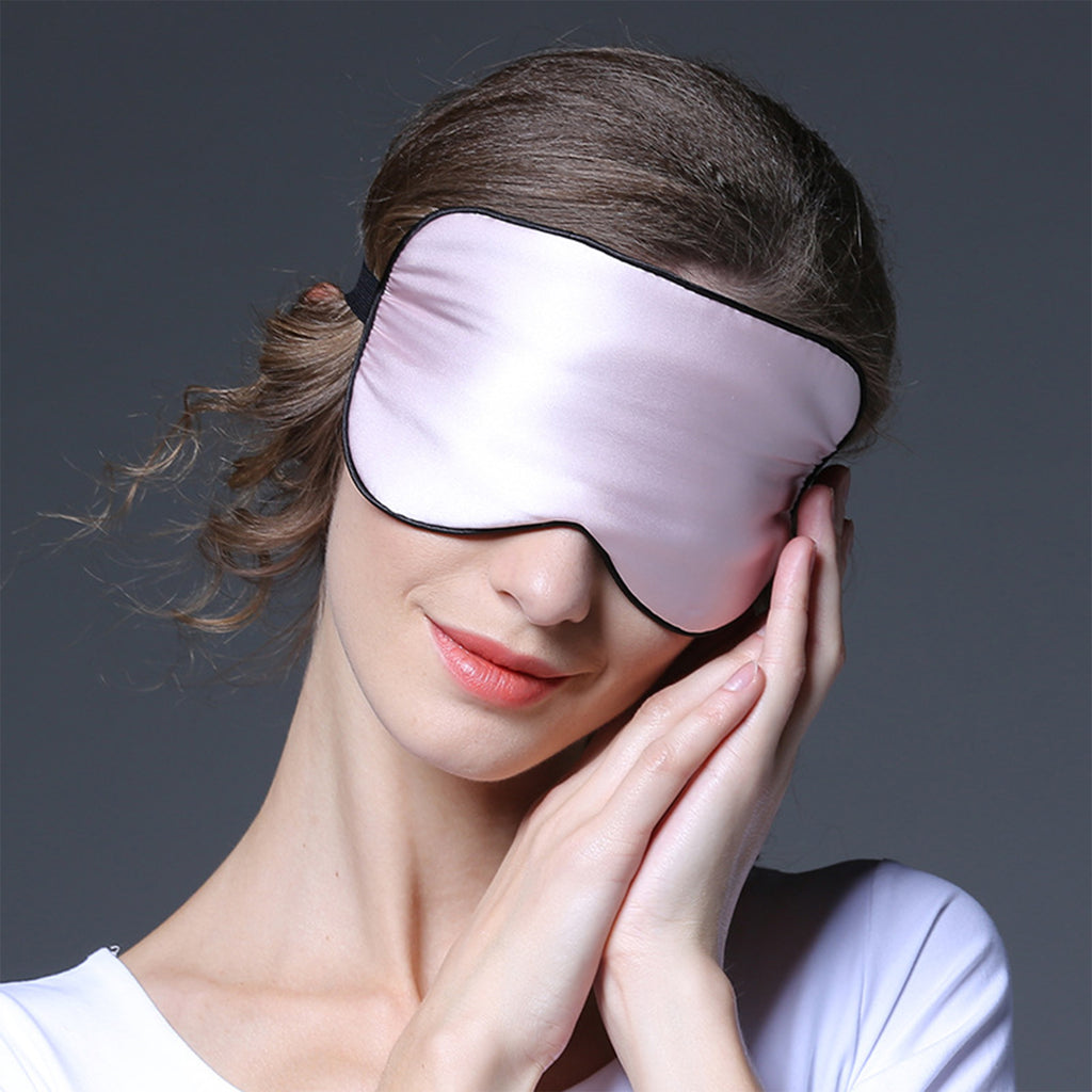 Anna-Kaci Silk Sleep Mask Soft Eye Mask Adjustable Strap Light Blocking Sleeping Eye Cover for Night Sleep
