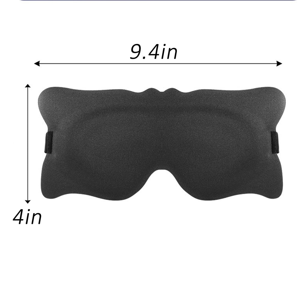 Anna-Kaci Contoured Sleep Mask Light Blocking Eye Mask Adjustable Strap Eye Cover for Travel Nap Night Sleep