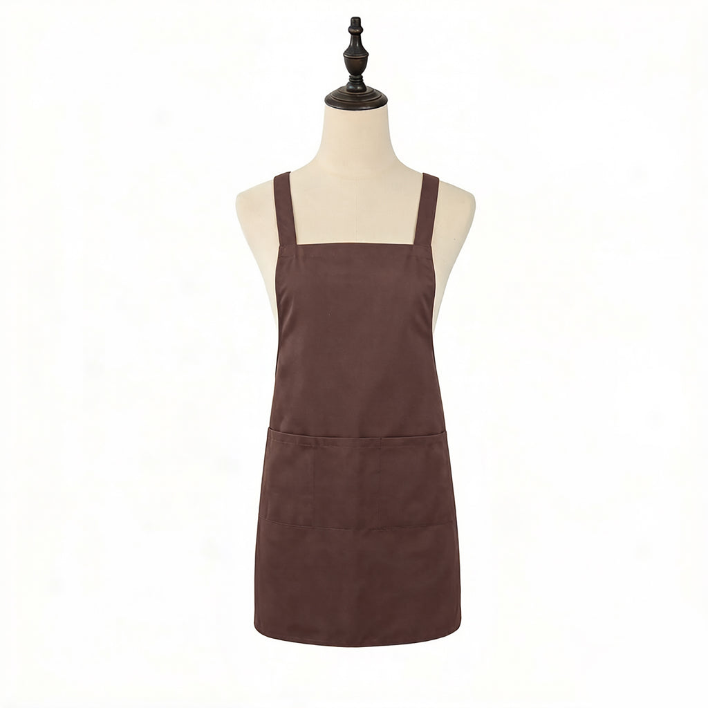 Anna-Kaci Adjustable Kitchen Apron with Front Pockets Durable Cooking Apron for Baking Cleaning Gardening