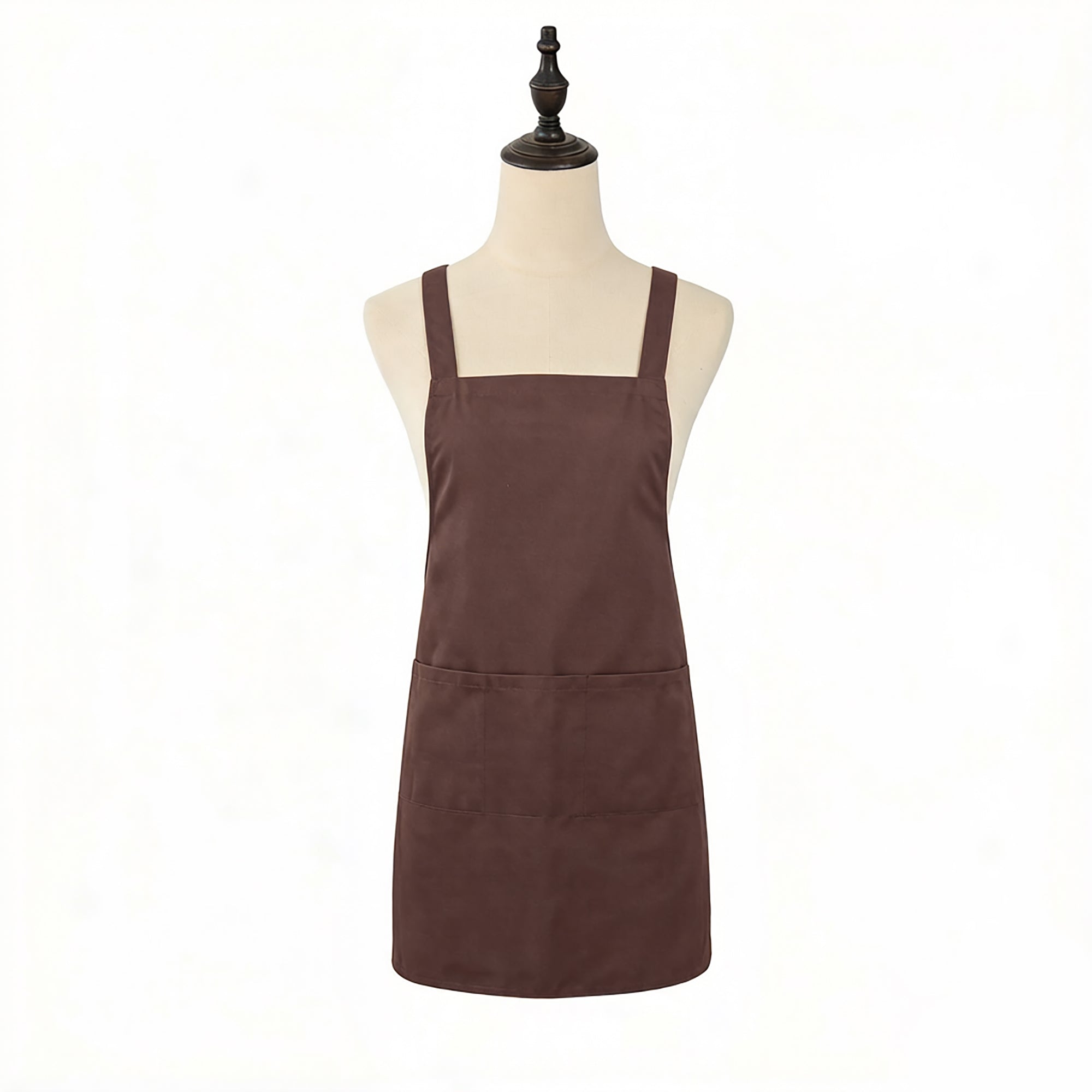 Anna-Kaci Adjustable Kitchen Apron with Front Pockets Durable Cooking Apron for Baking Cleaning Gardening