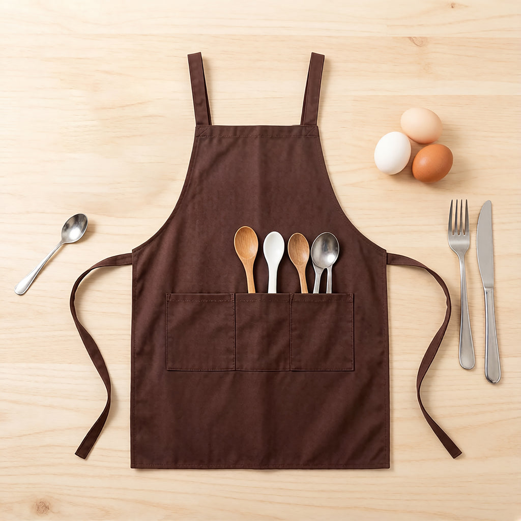 Anna-Kaci Adjustable Kitchen Apron with Front Pockets Durable Cooking Apron for Baking Cleaning Gardening