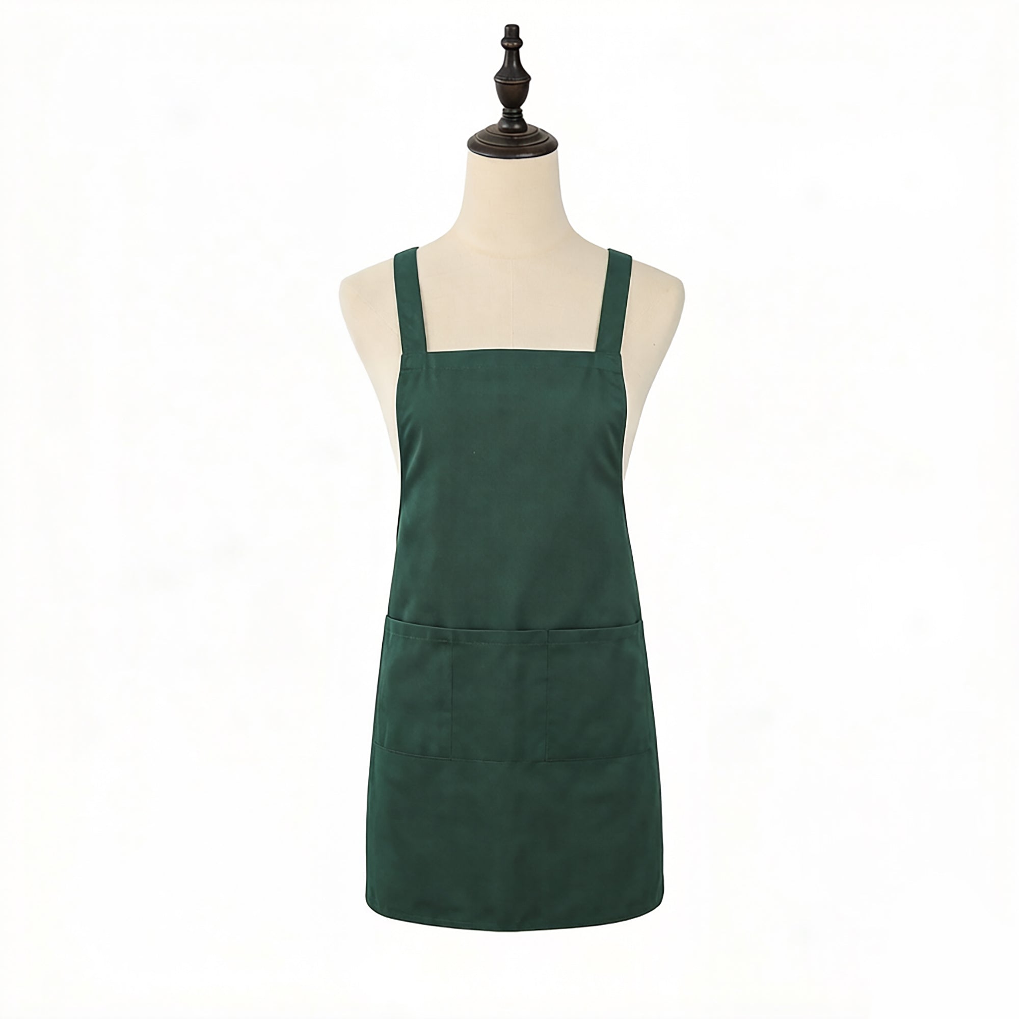 Anna-Kaci Adjustable Kitchen Apron with Front Pockets Durable Cooking Apron for Baking Cleaning Gardening