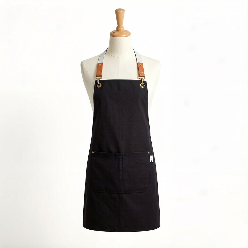 Anna-Kaci Canvas Utility Apron with Straps Cross Back Design for Kitchen Cafe and Artisan Work