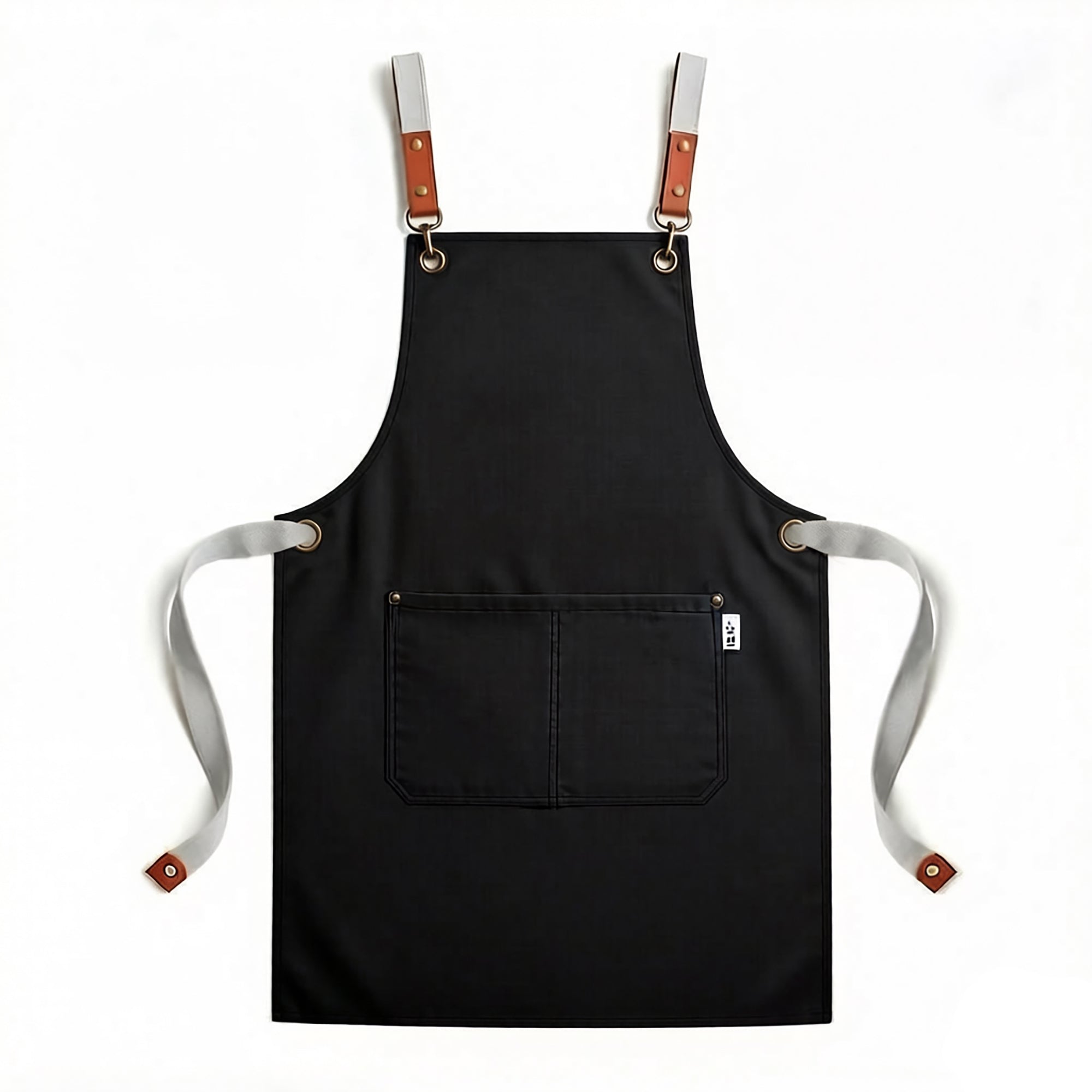 Anna-Kaci Canvas Utility Apron with Straps Cross Back Design for Kitchen Cafe and Artisan Work