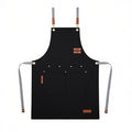 Anna-Kaci Canvas Work Apron with Multi Pocket Kitchen Apron for Cooking Baking Cleaning Gardening