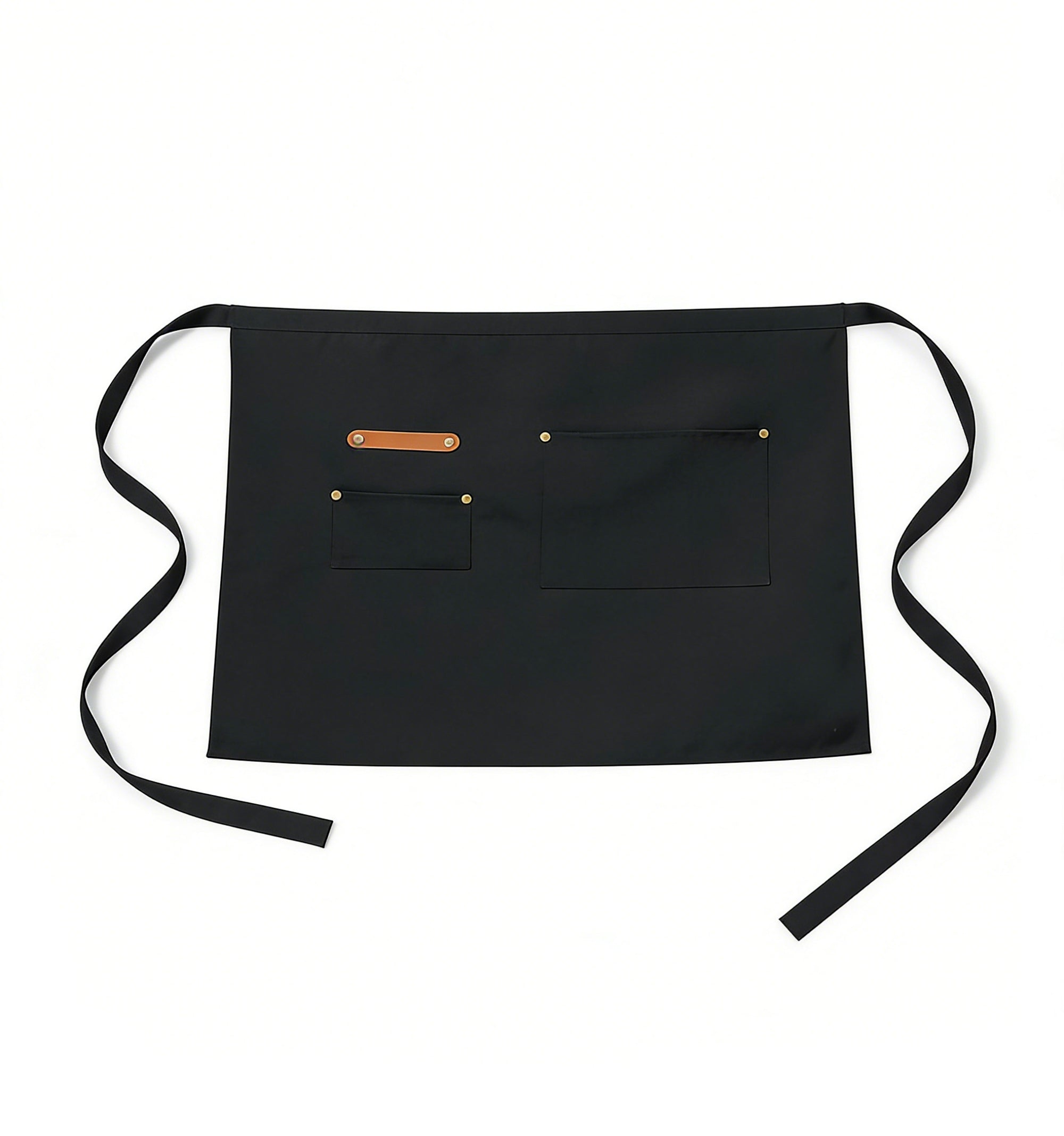 Anna-Kaci Waist Apron with Multiple Pockets Adjustable Tie Straps Half Apron for Cooking Serving Barista