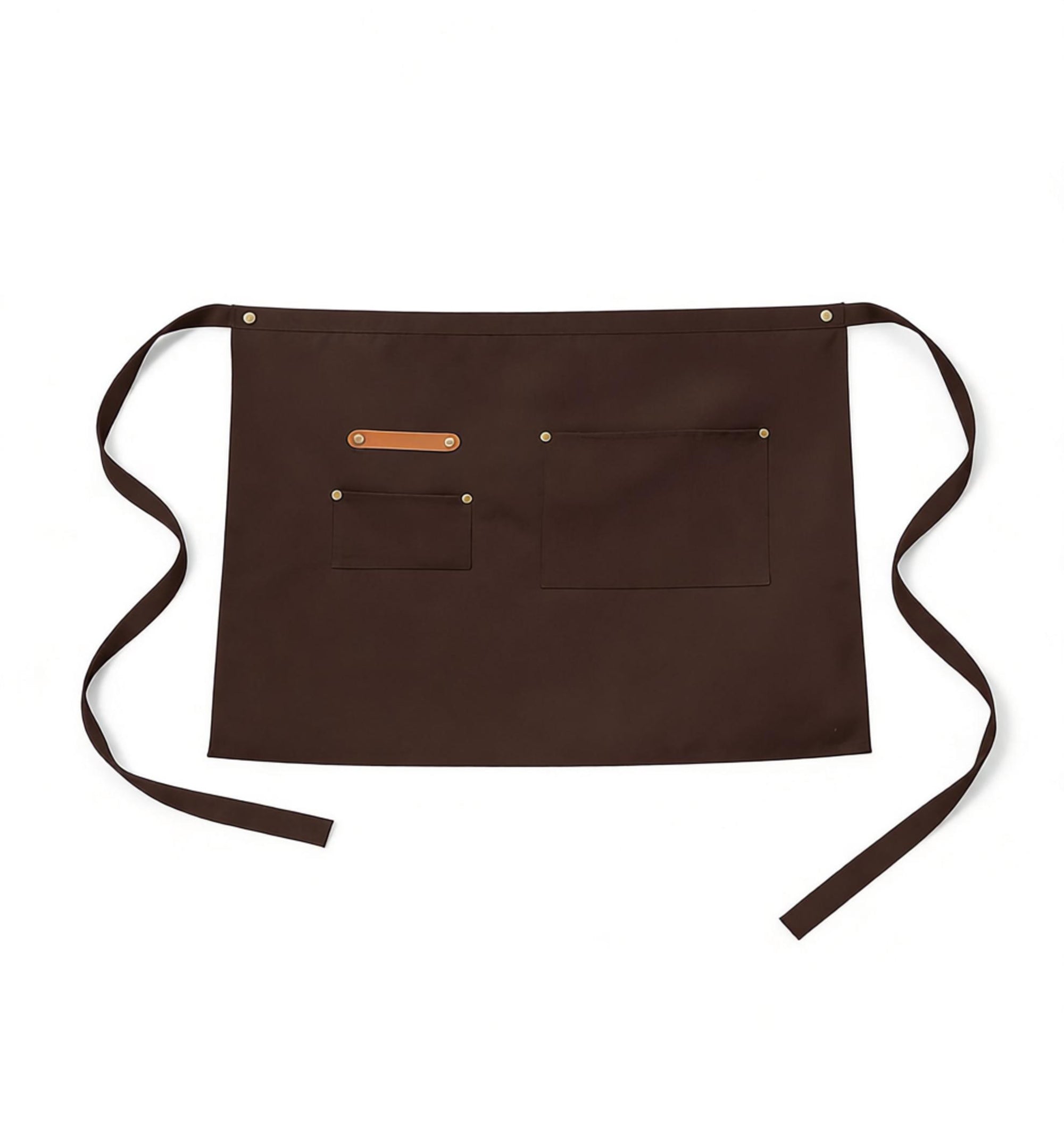Anna-Kaci Waist Apron with Multiple Pockets Adjustable Tie Straps Half Apron for Cooking Serving Barista