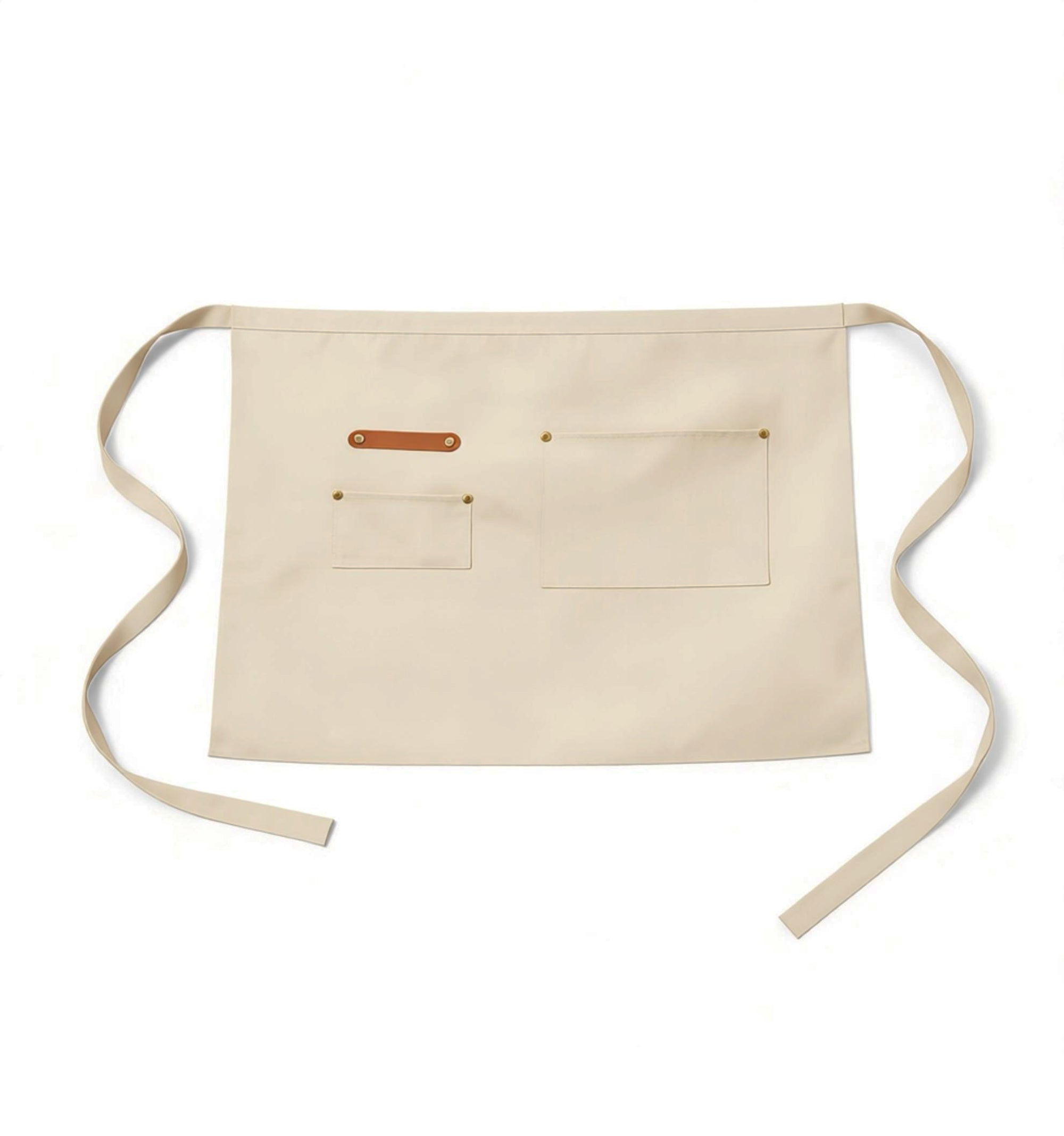 Anna-Kaci Waist Apron with Multiple Pockets Adjustable Tie Straps Half Apron for Cooking Serving Barista