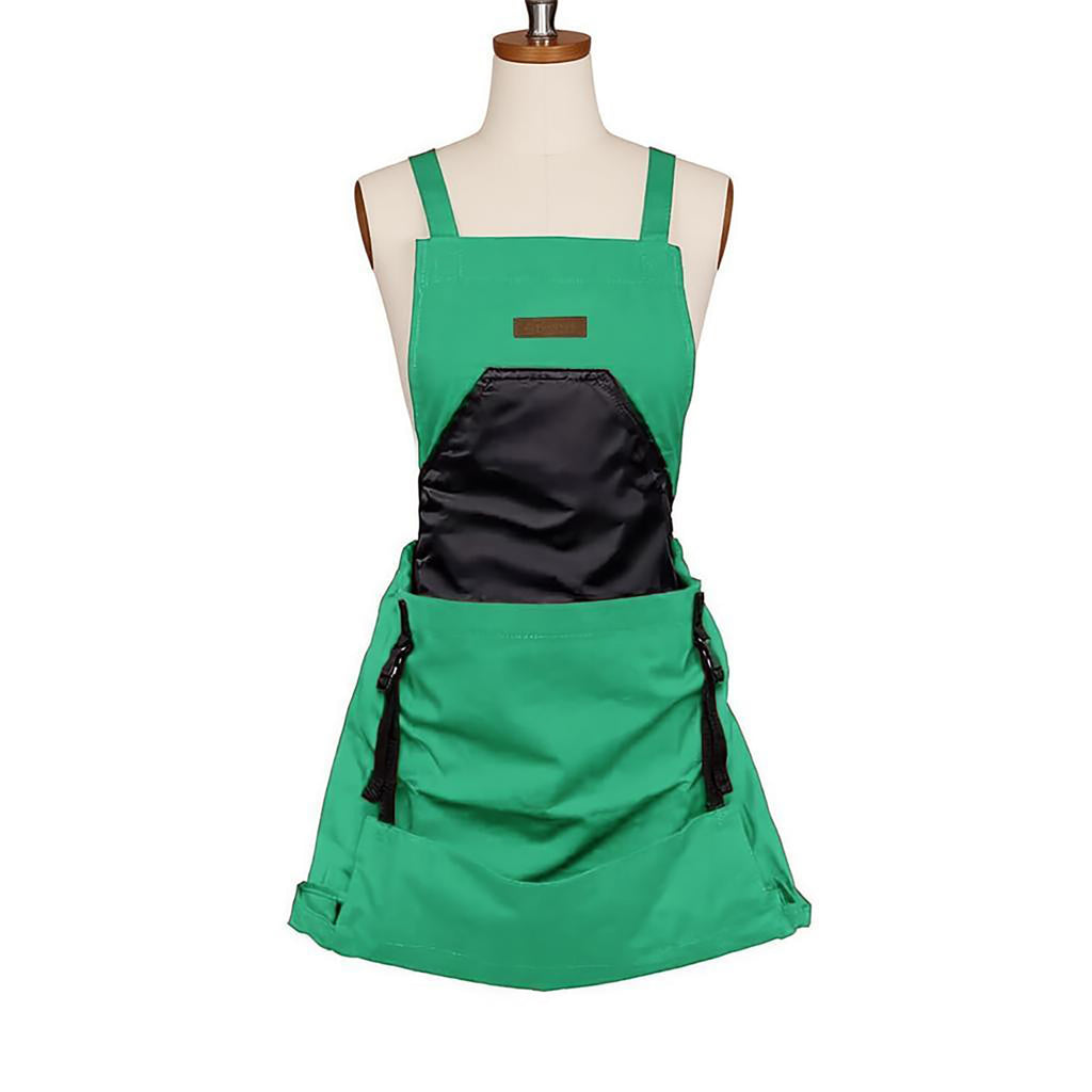 Anna-Kaci Full Coverage Gardening Apron with Large Harvest Pocket Oxford Fabric Apron for Yard Fruit Picking