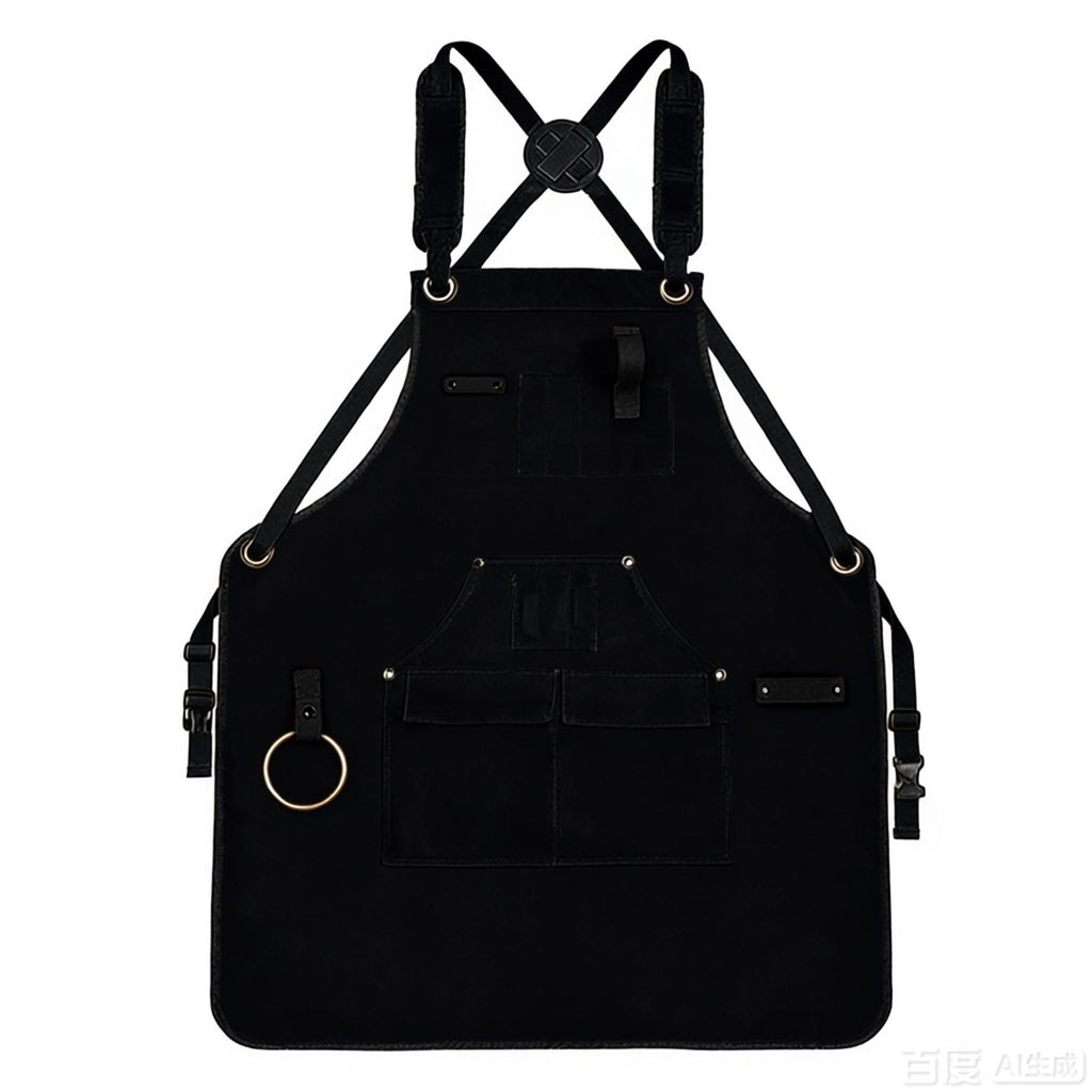Anna-Kaci Full Coverage Work Apron with Multi Pocket Storage Canvas Utility Apron for Workshop Gardening