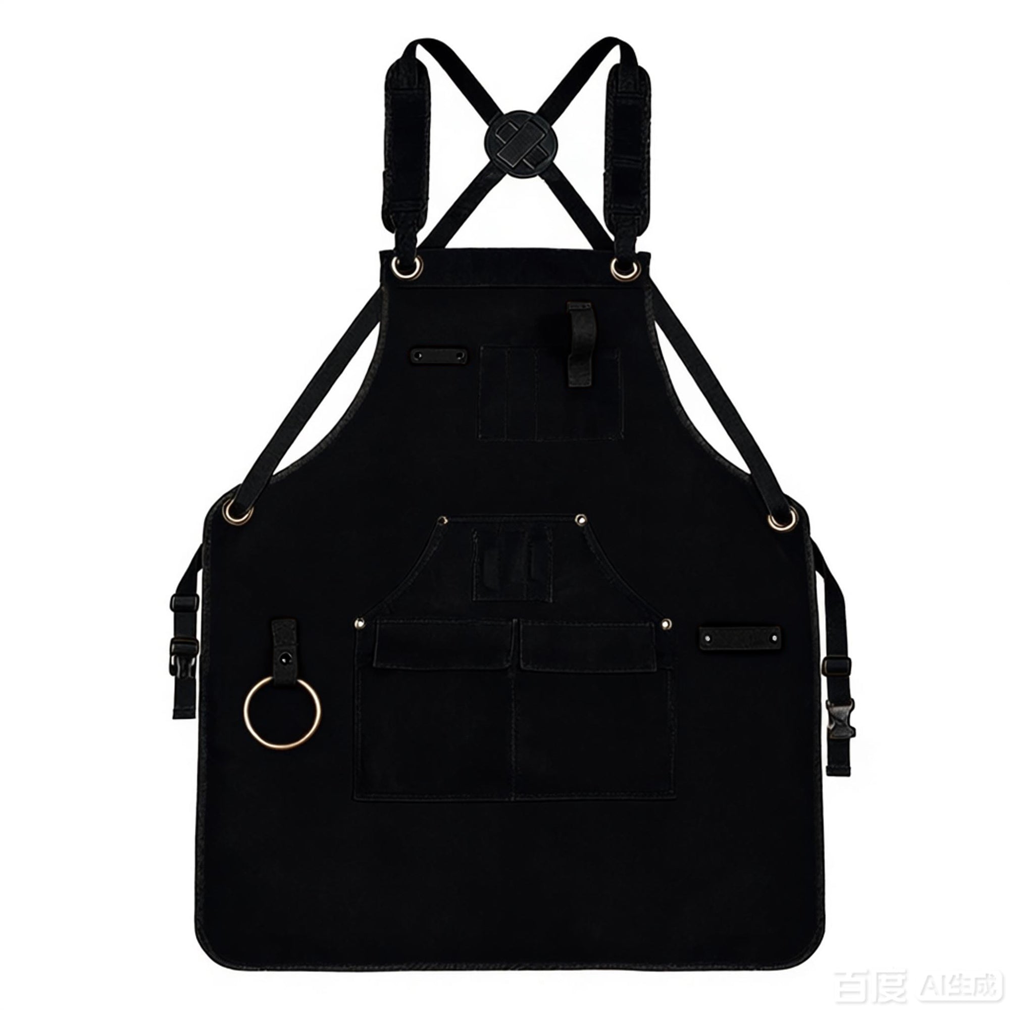 Anna-Kaci Full Coverage Work Apron with Multi Pocket Storage Canvas Utility Apron for Workshop Gardening
