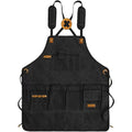 Anna-Kaci Canvas Work Apron with Multiple Tool Pockets Utility Apron for Workshop Kitchen Gardening