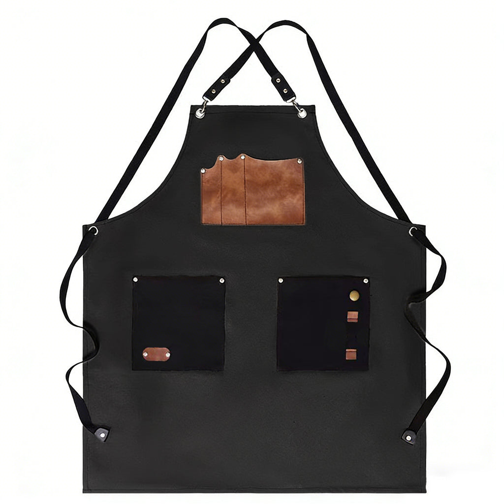 Anna-Kaci Utility Work Apron with Multi Pocket Design Full Coverage Apron for Kitchen Studio Workshop and Home
