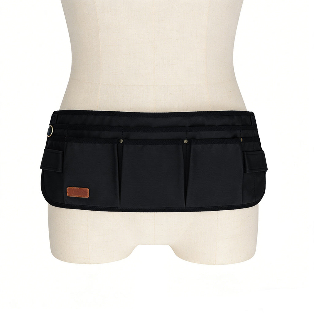 Anna-Kaci Men's Multi Pocket Tool Apron with Adjustable Waist Strap Durable Canvas Utility Work Apron