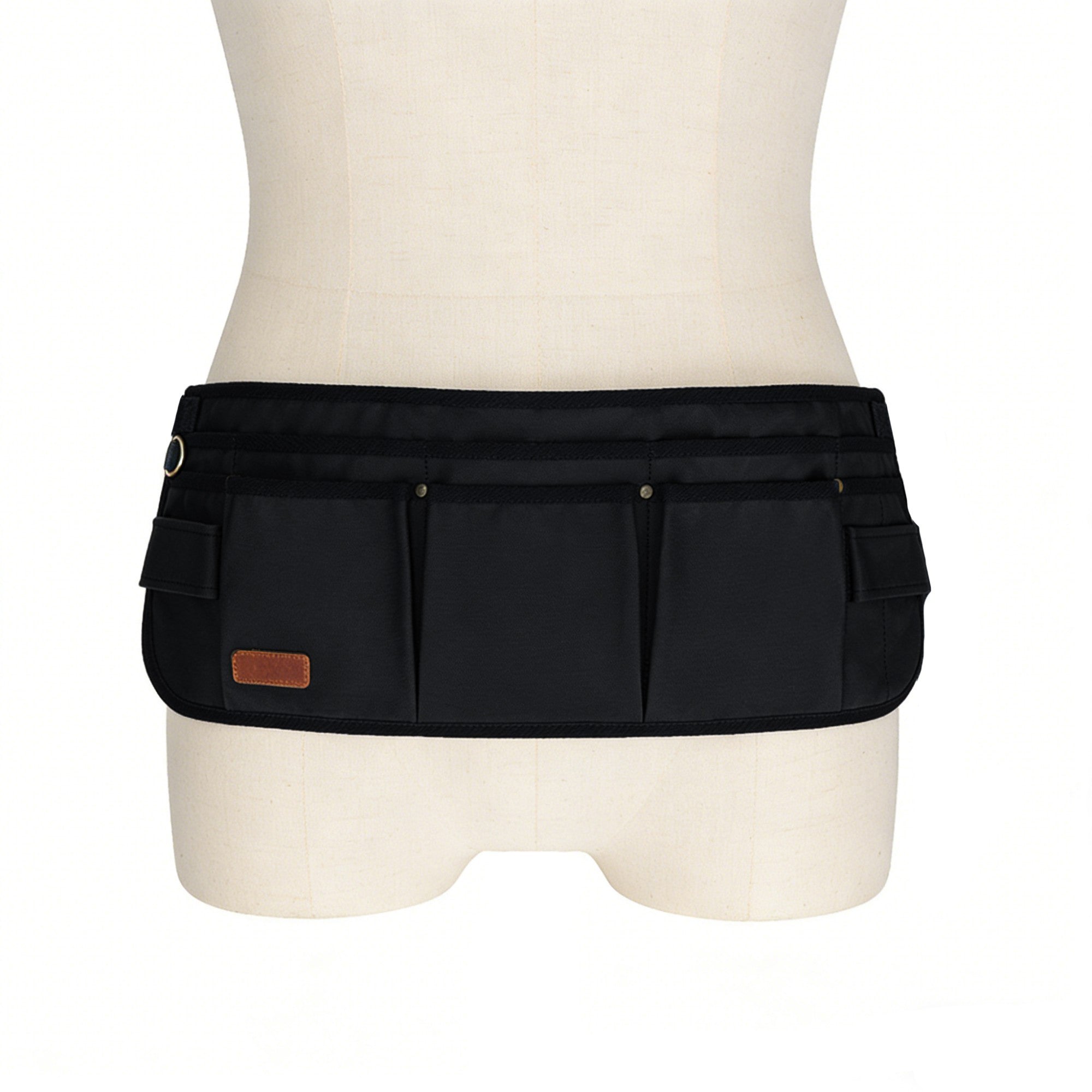Anna-Kaci Men's Multi Pocket Tool Apron with Adjustable Waist Strap Durable Canvas Utility Work Apron
