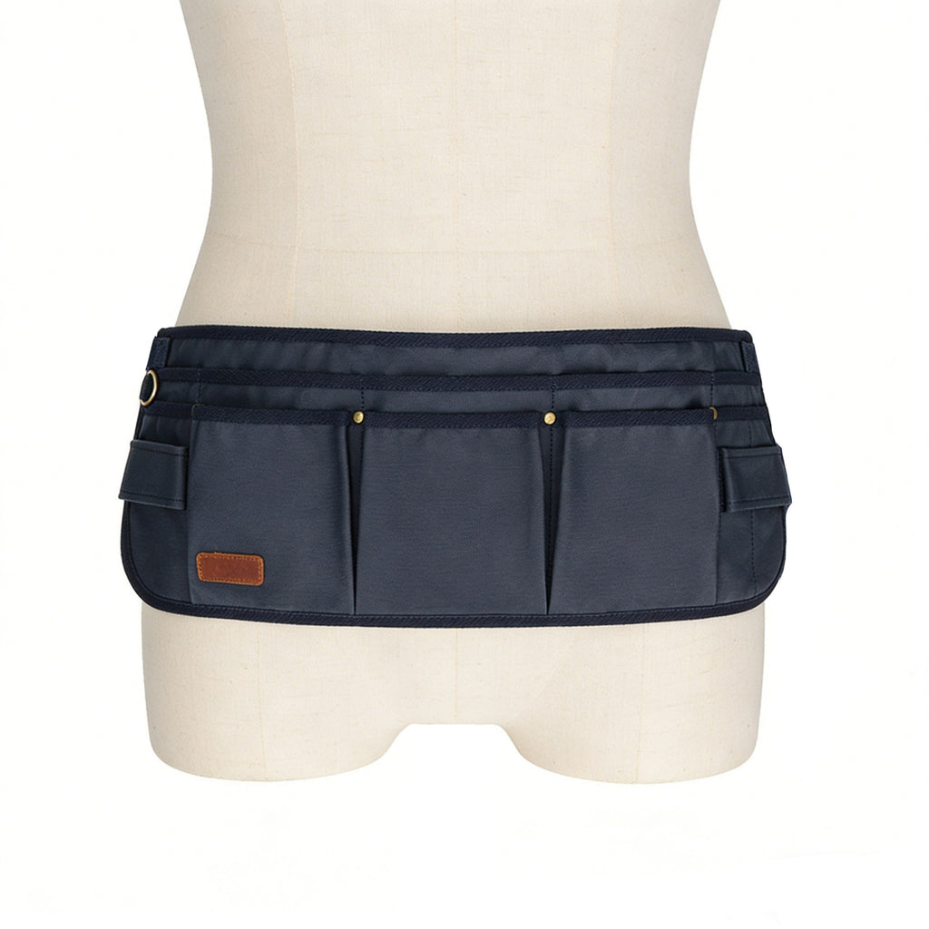 Anna-Kaci Men's Multi Pocket Tool Apron with Adjustable Waist Strap Durable Canvas Utility Work Apron