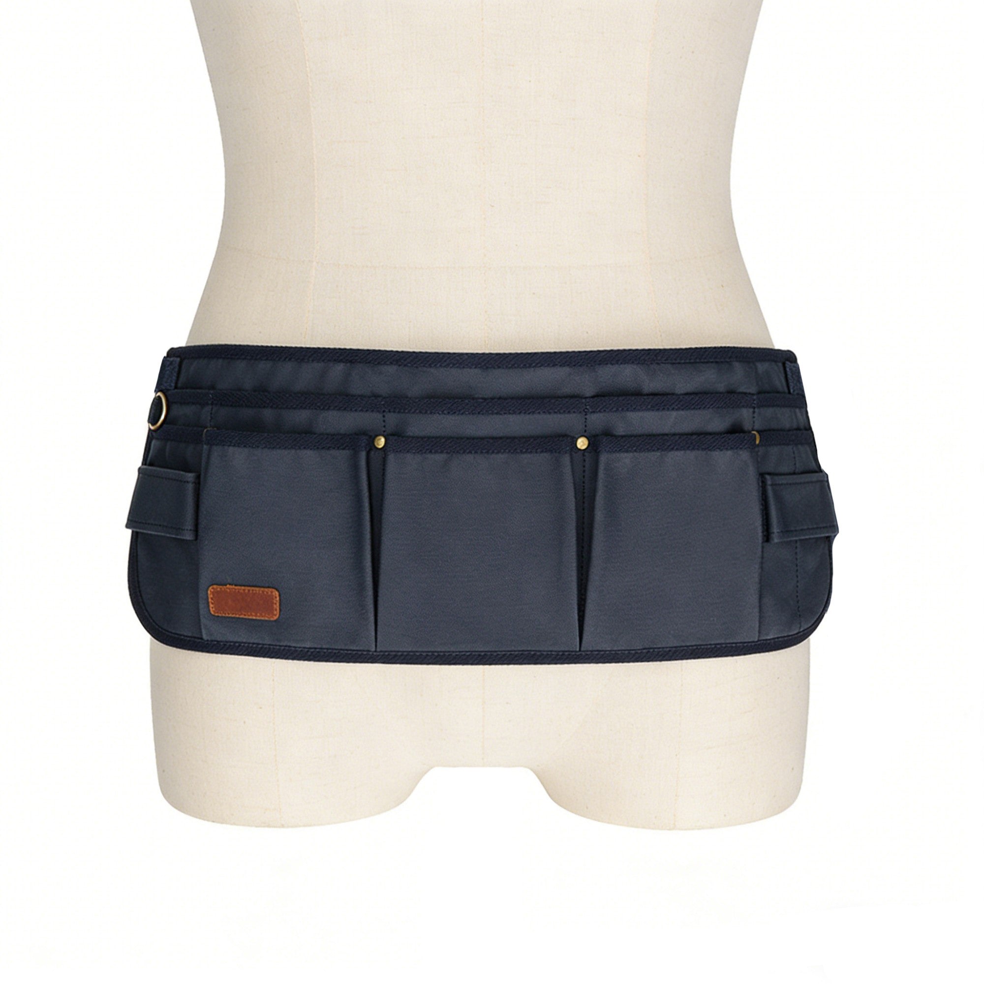 Anna-Kaci Men's Multi Pocket Tool Apron with Adjustable Waist Strap Durable Canvas Utility Work Apron