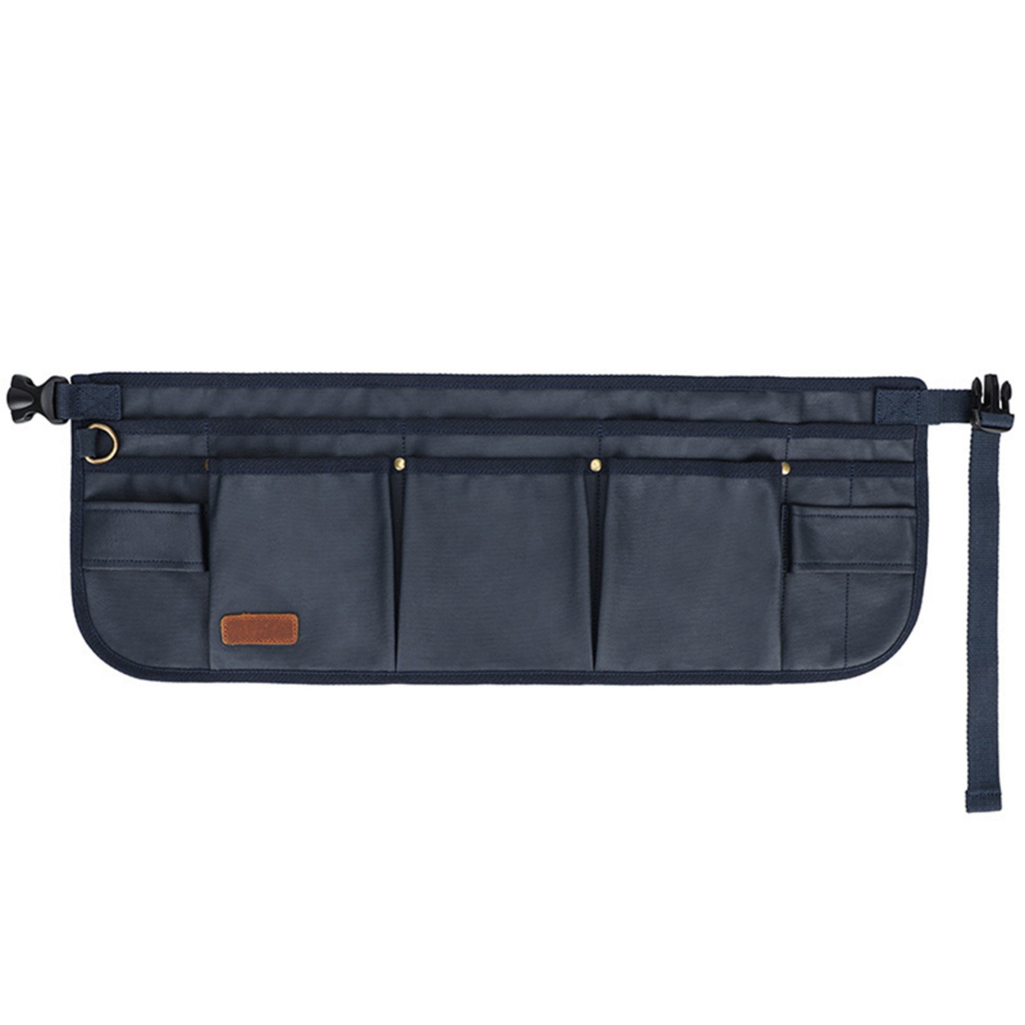 Anna-Kaci Men's Multi Pocket Tool Apron with Adjustable Waist Strap Durable Canvas Utility Work Apron