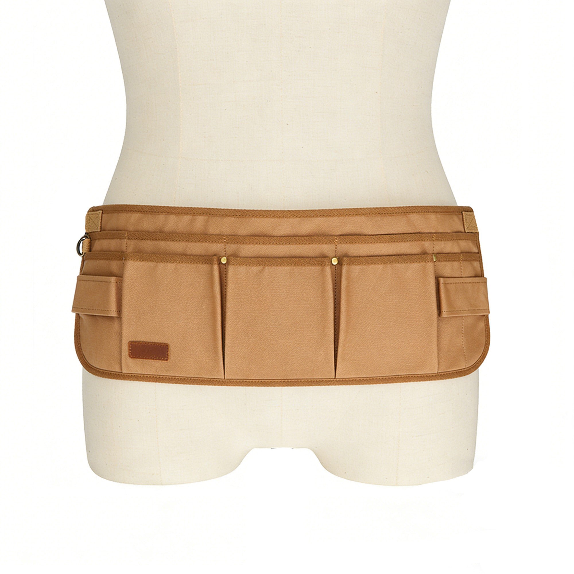 Anna-Kaci Men's Multi Pocket Tool Apron with Adjustable Waist Strap Durable Canvas Utility Work Apron