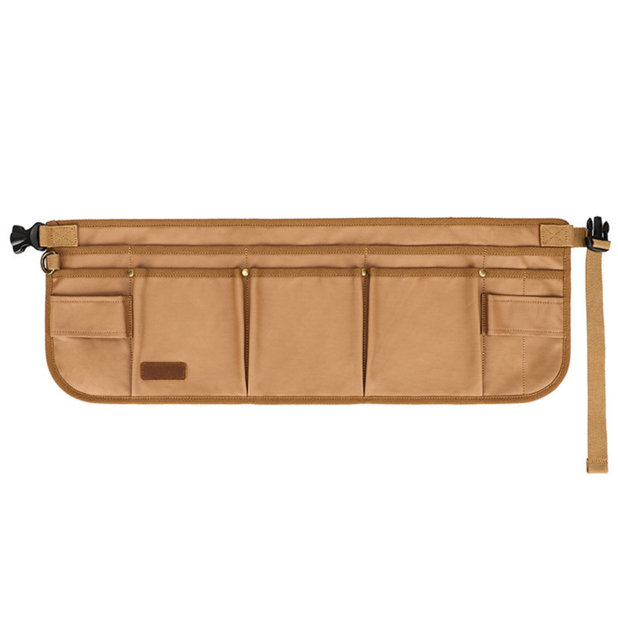 Anna-Kaci Men's Multi Pocket Tool Apron with Adjustable Waist Strap Durable Canvas Utility Work Apron