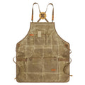 Anna-Kaci Heavy Duty Cotton Tool Apron with Adjustable Shoulder Straps Multi Pocket Work Apron for Woodworking