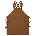 Anna-Kaci Cotton Kitchen Apron with Adjustable Cross Back Straps Multi Pocket Utility Apron for Cooking Baking