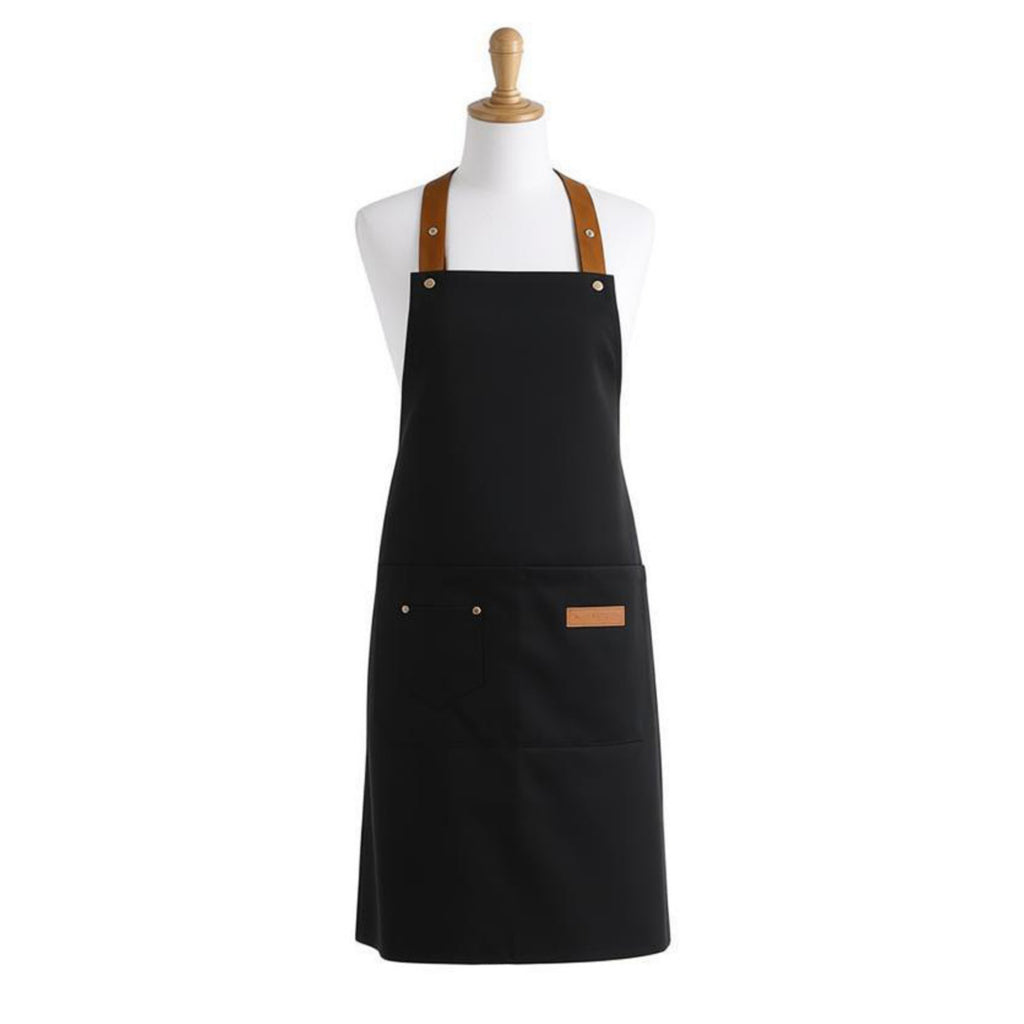 Anna-Kaci Cotton Kitchen Apron with Cross Back Straps Minimalist Utility Apron for Cooking Baking Craft Garden