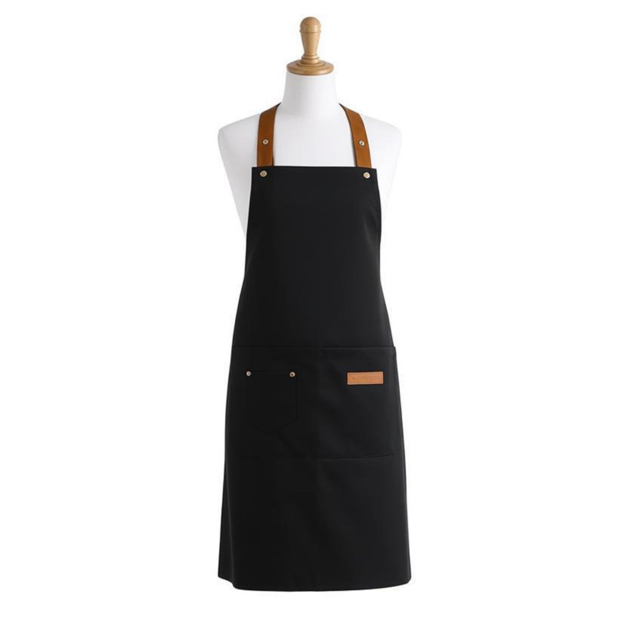 Anna-Kaci Cotton Kitchen Apron with Cross Back Straps Minimalist Utility Apron for Cooking Baking Craft Garden
