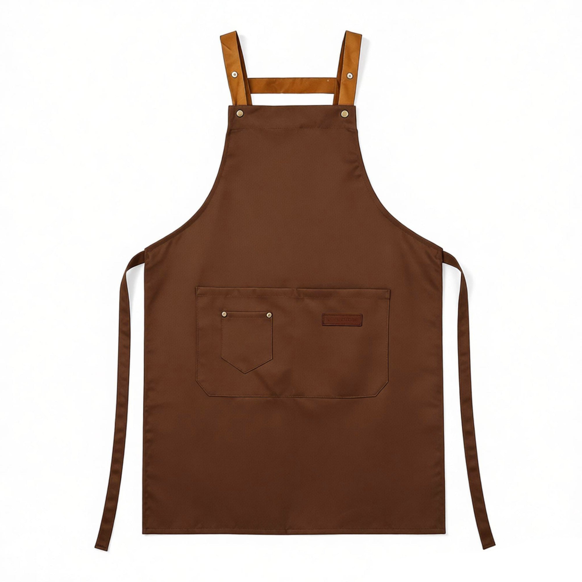 Anna-Kaci Cotton Kitchen Apron with Cross Back Straps Minimalist Utility Apron for Cooking Baking Craft Garden