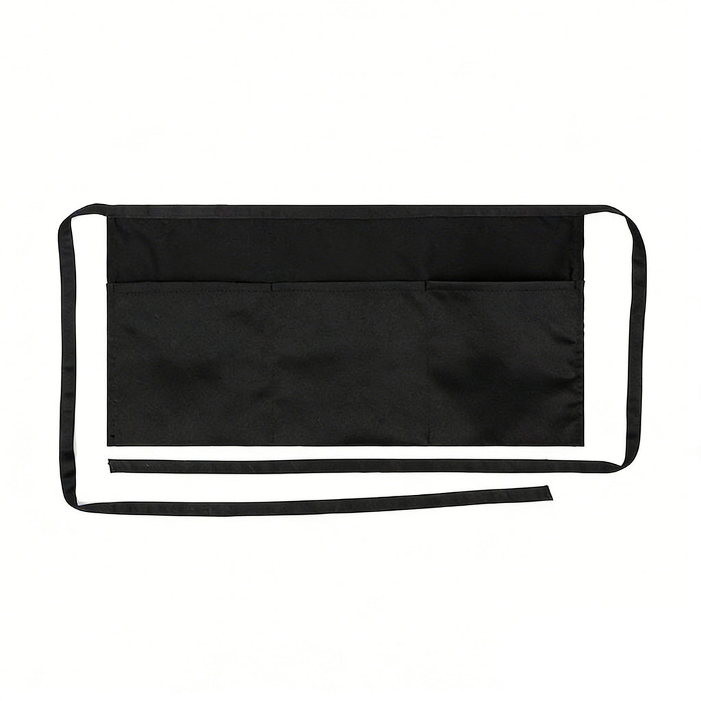 Anna-Kaci Cotton Waist Apron with Pockets Half Apron Utility Server Apron for Cooking Serving Craft Work