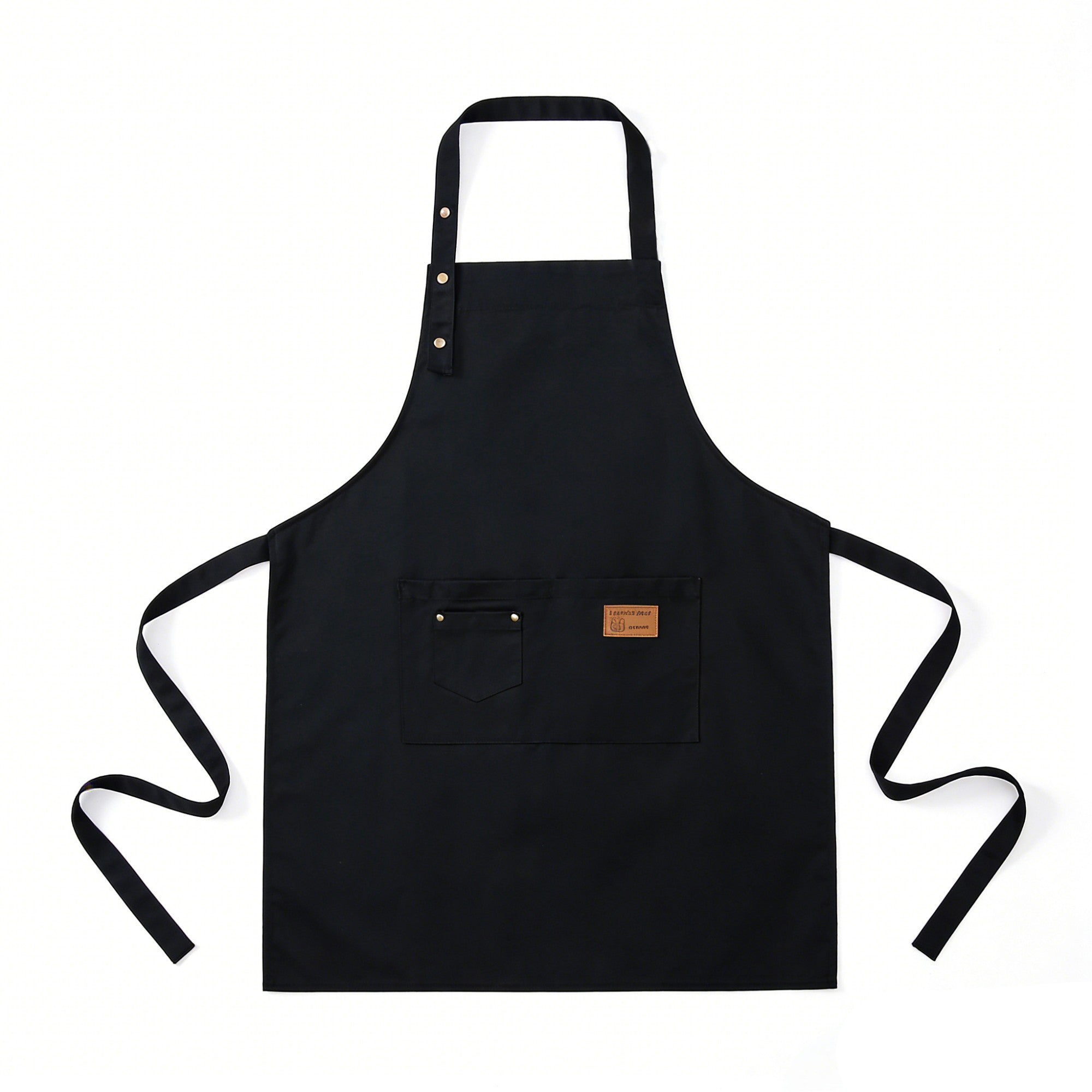 Anna-Kaci Kitchen Apron Cotton Blend Adjustable Neck Apron with Pocket for Cooking Baking Crafting