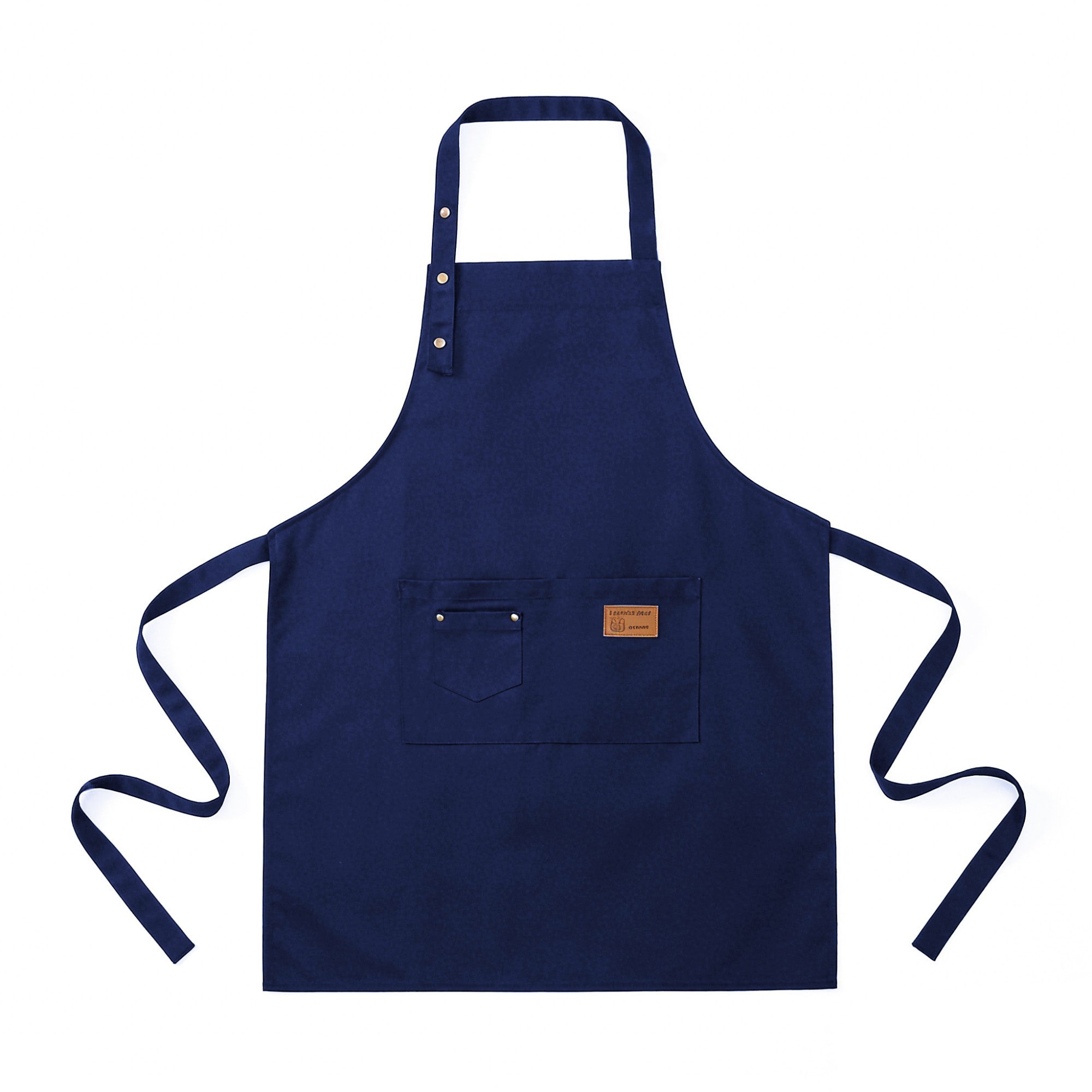 Anna-Kaci Kitchen Apron Cotton Blend Adjustable Neck Apron with Pocket for Cooking Baking Crafting