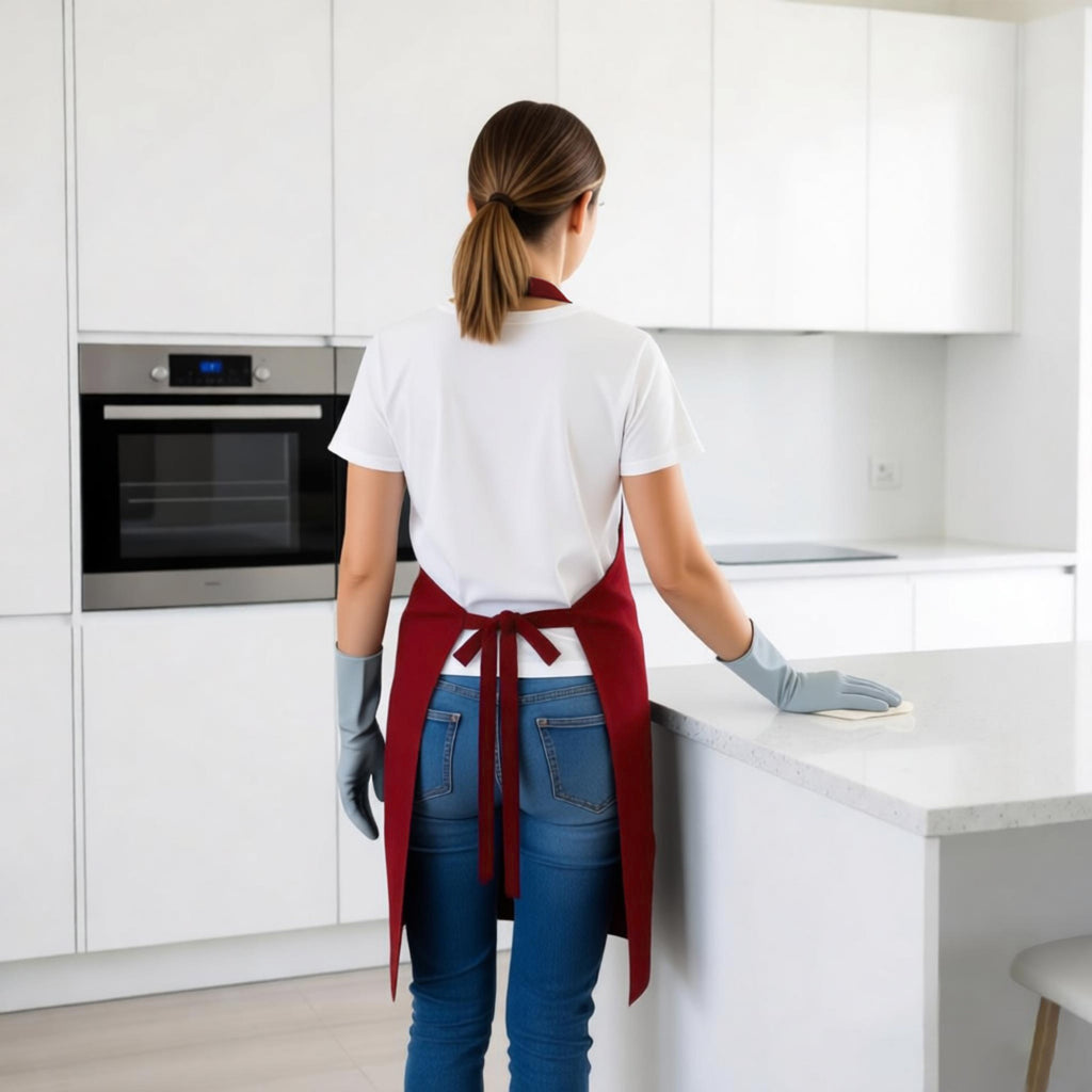 Anna-Kaci Kitchen Apron Adjustable Neck Apron with Pocket for Cooking Baking Crafting