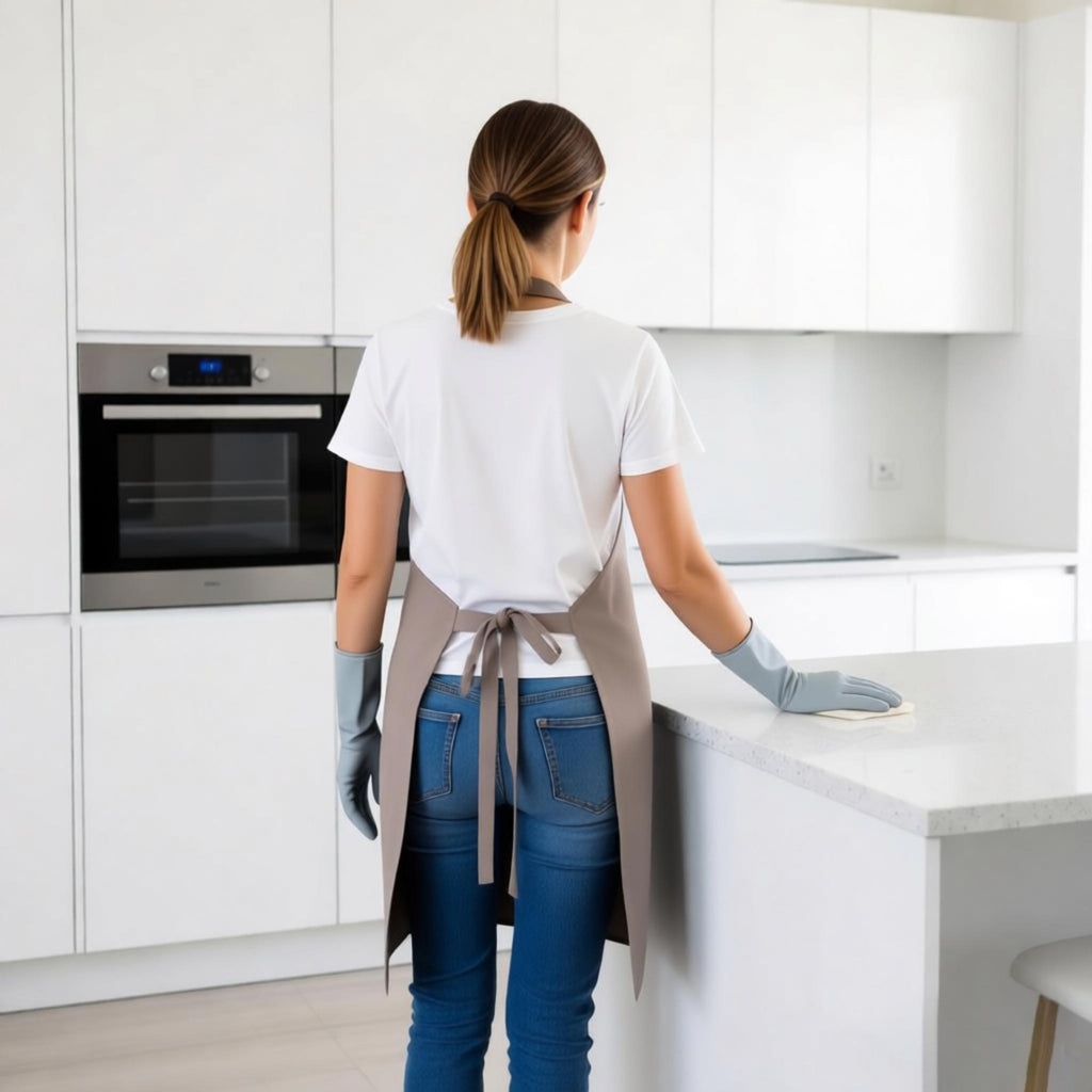Anna-Kaci Kitchen Apron Adjustable Neck Apron with Pocket for Cooking Baking Crafting