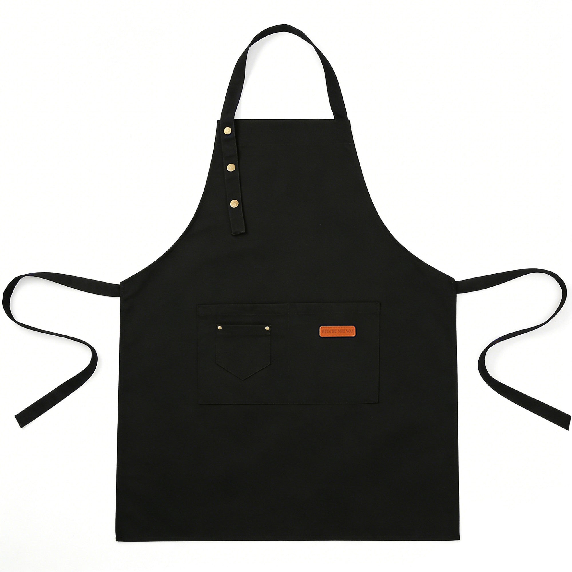 Anna-Kaci Kitchen Apron Polyester Adjustable Neck Apron with Pocket for Cooking Baking Work Use