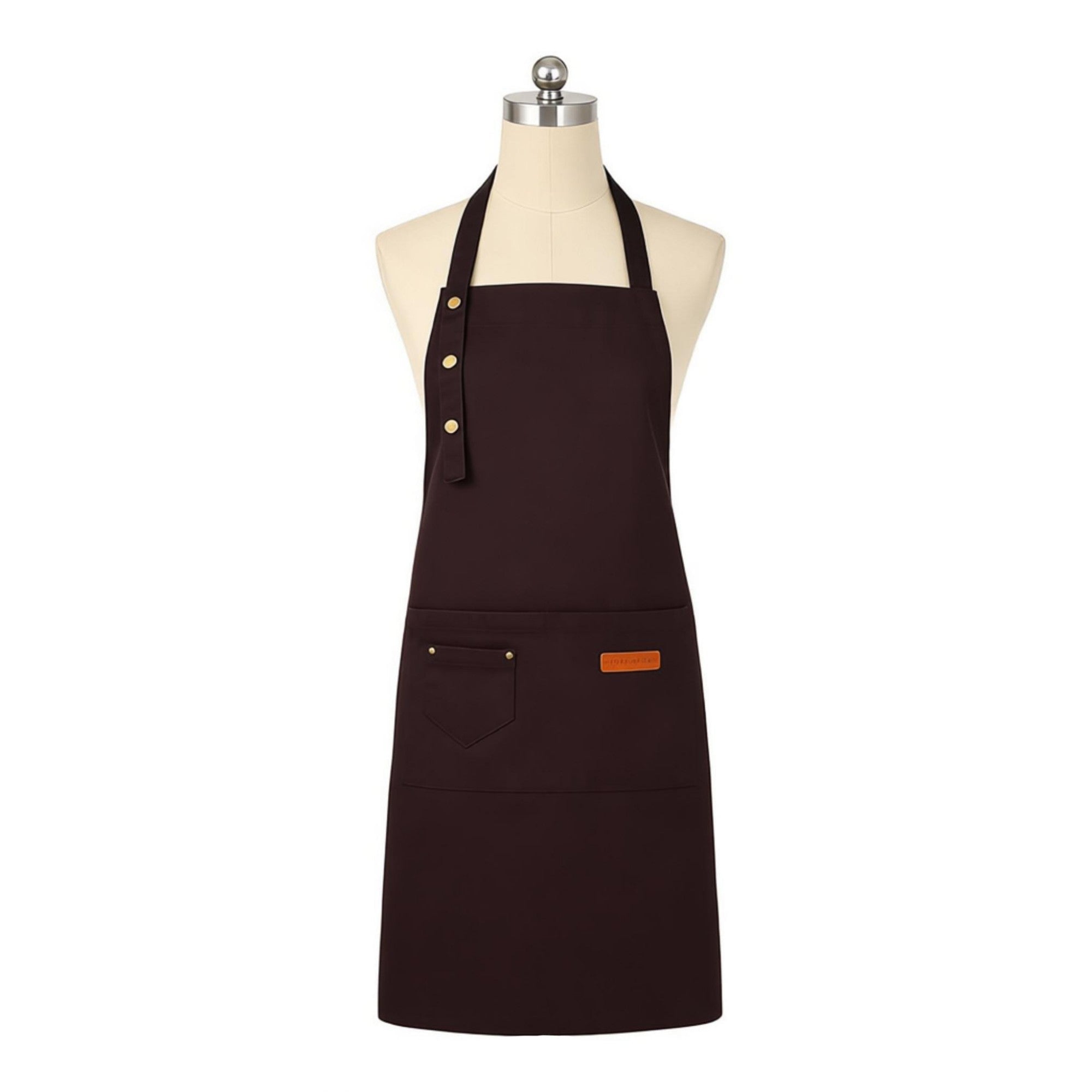 Anna-Kaci Kitchen Apron Polyester Adjustable Neck Apron with Pocket for Cooking Baking Work Use