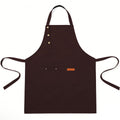 Anna-Kaci Kitchen Apron Polyester Adjustable Neck Apron with Pocket for Cooking Baking Work Use