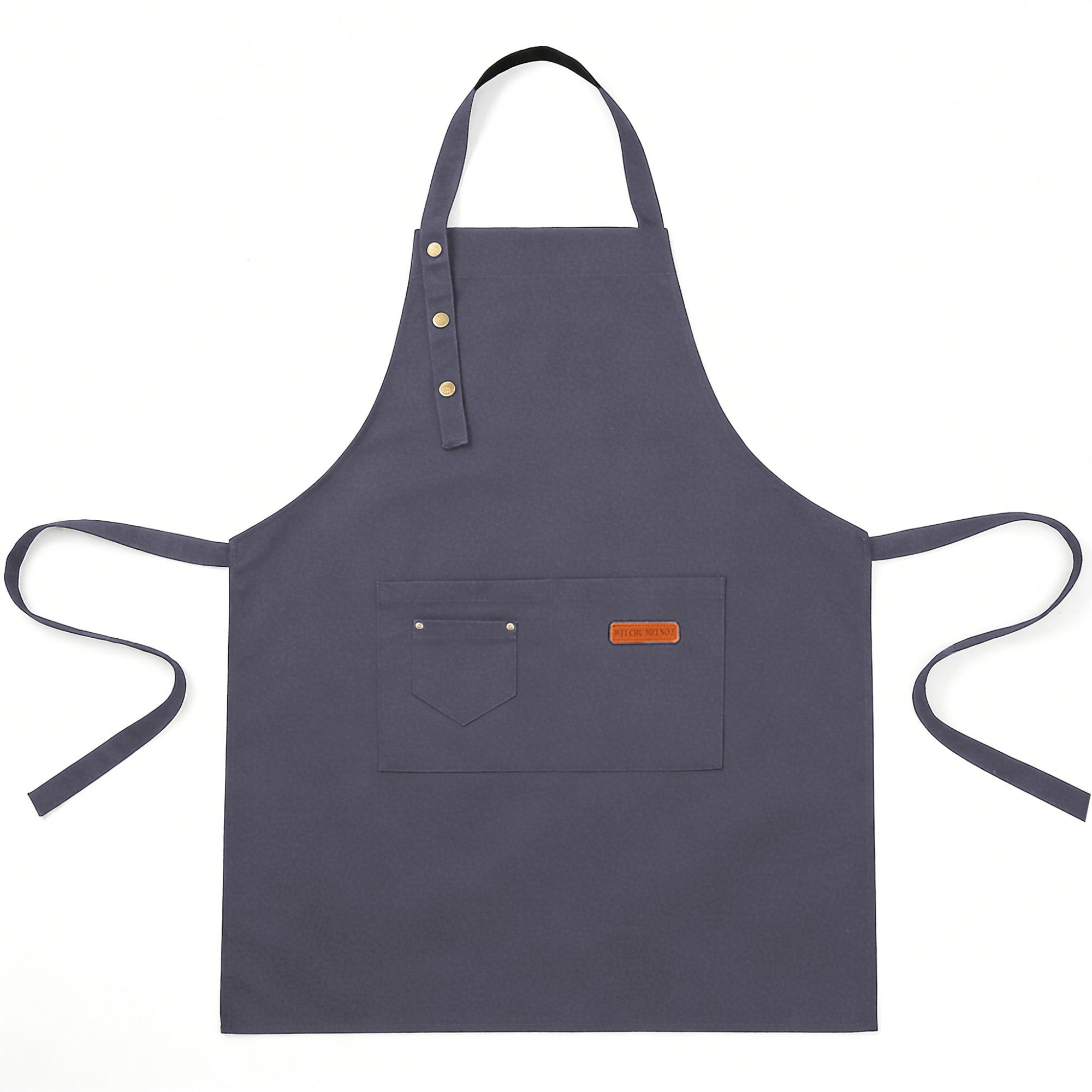 Anna-Kaci Kitchen Apron Polyester Adjustable Neck Apron with Pocket for Cooking Baking Work Use