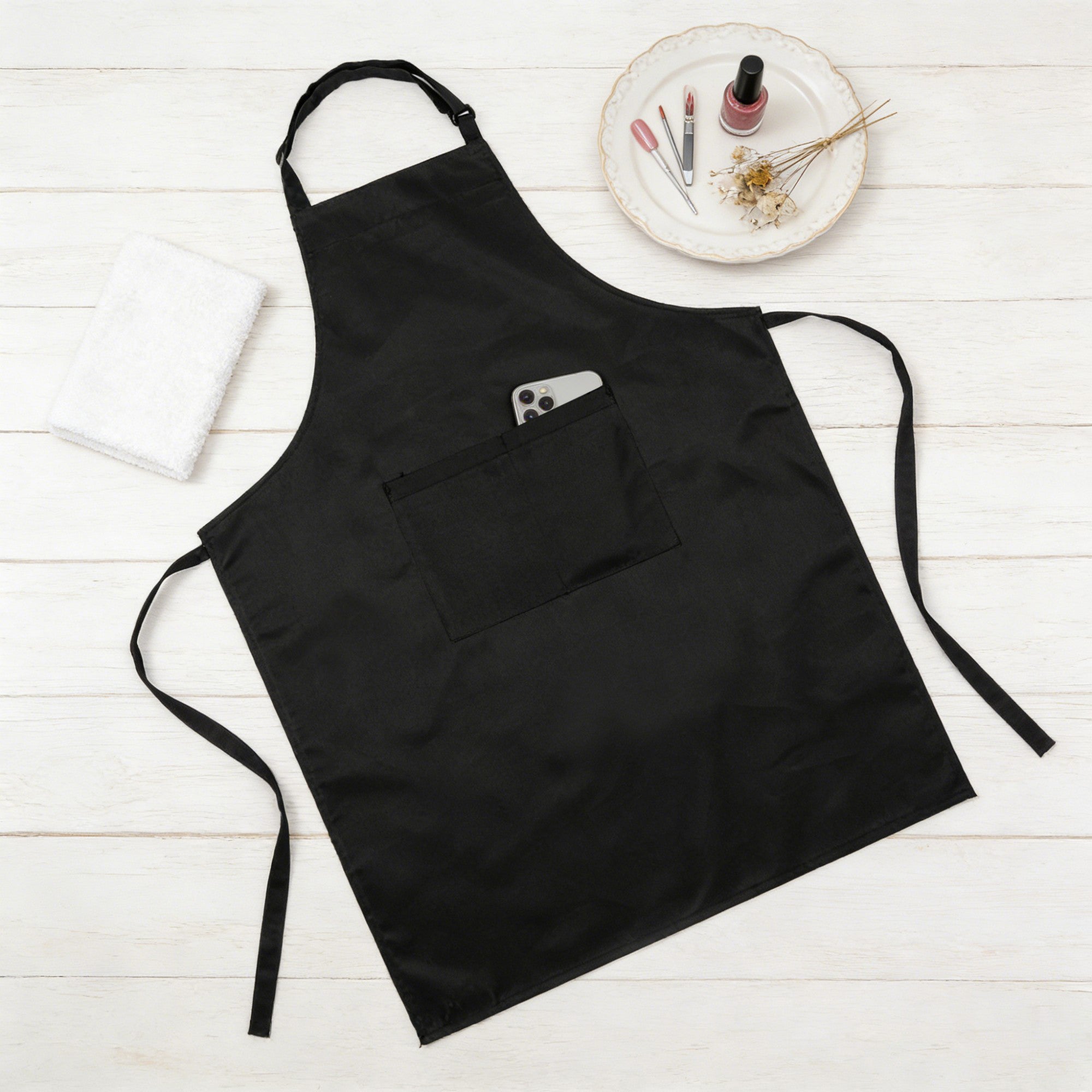 Anna-Kaci Women's Adjustable Neck Kitchen Apron with Front Pocket Lightweight Waterproof Cooking Apron Baking