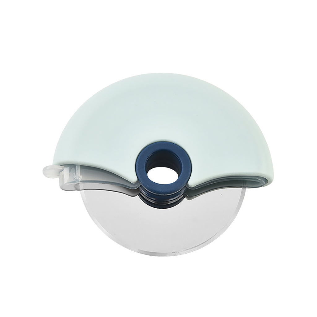 Anna-Kaci Pizza Cutter Wheel with Protective Cover Compact Handheld Rolling Blade Kitchen Cutting Tool