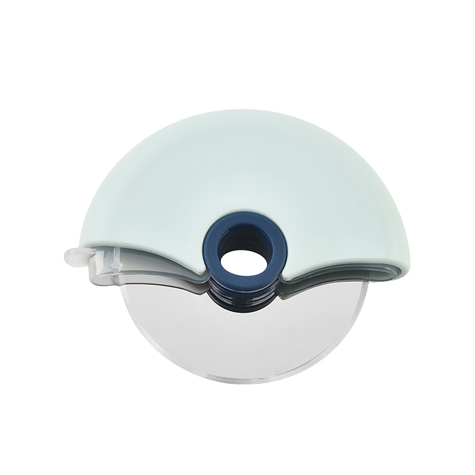 Anna-Kaci Pizza Cutter Wheel with Protective Cover Compact Handheld Rolling Blade Kitchen Cutting Tool