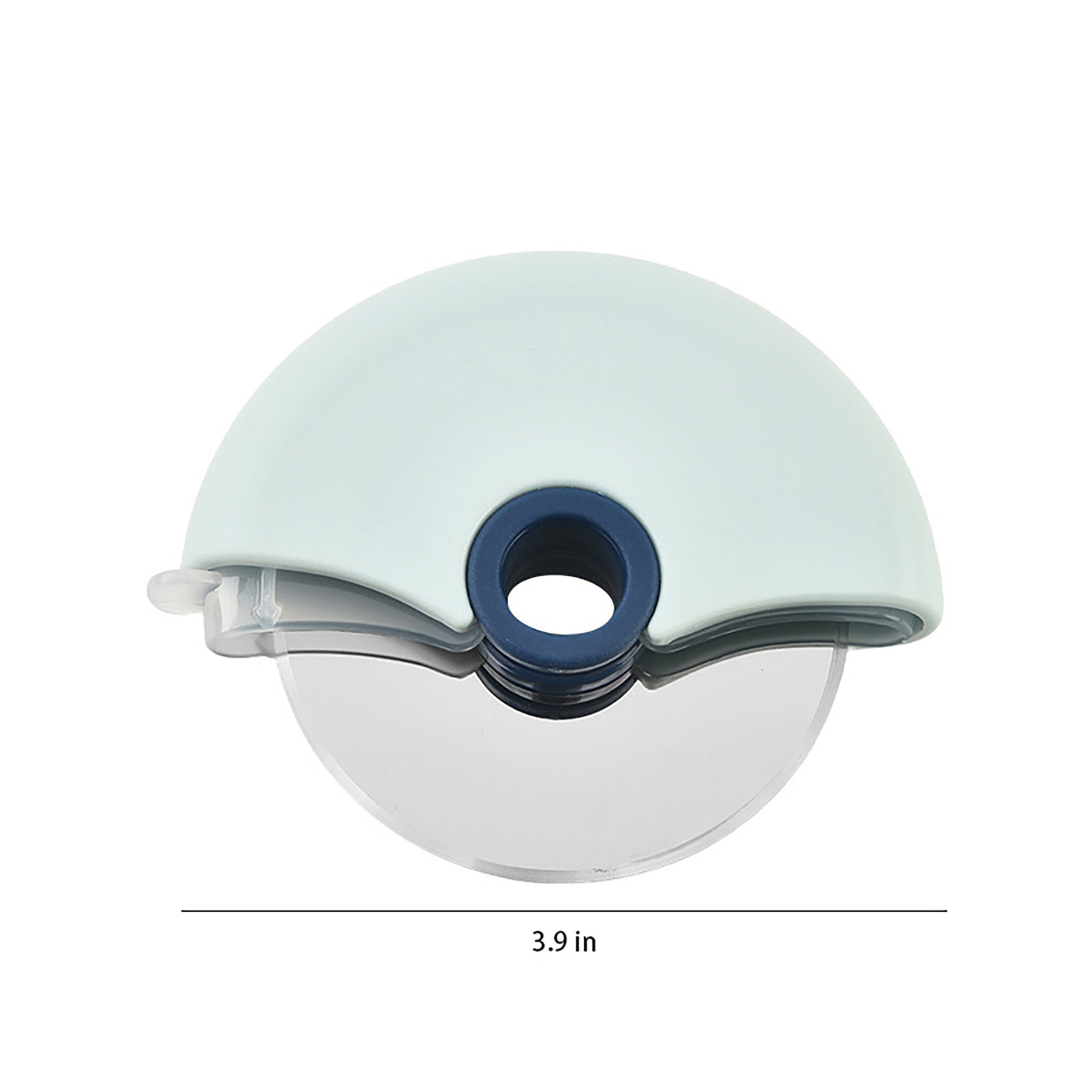 Anna-Kaci Pizza Cutter Wheel with Protective Cover Compact Handheld Rolling Blade Kitchen Cutting Tool