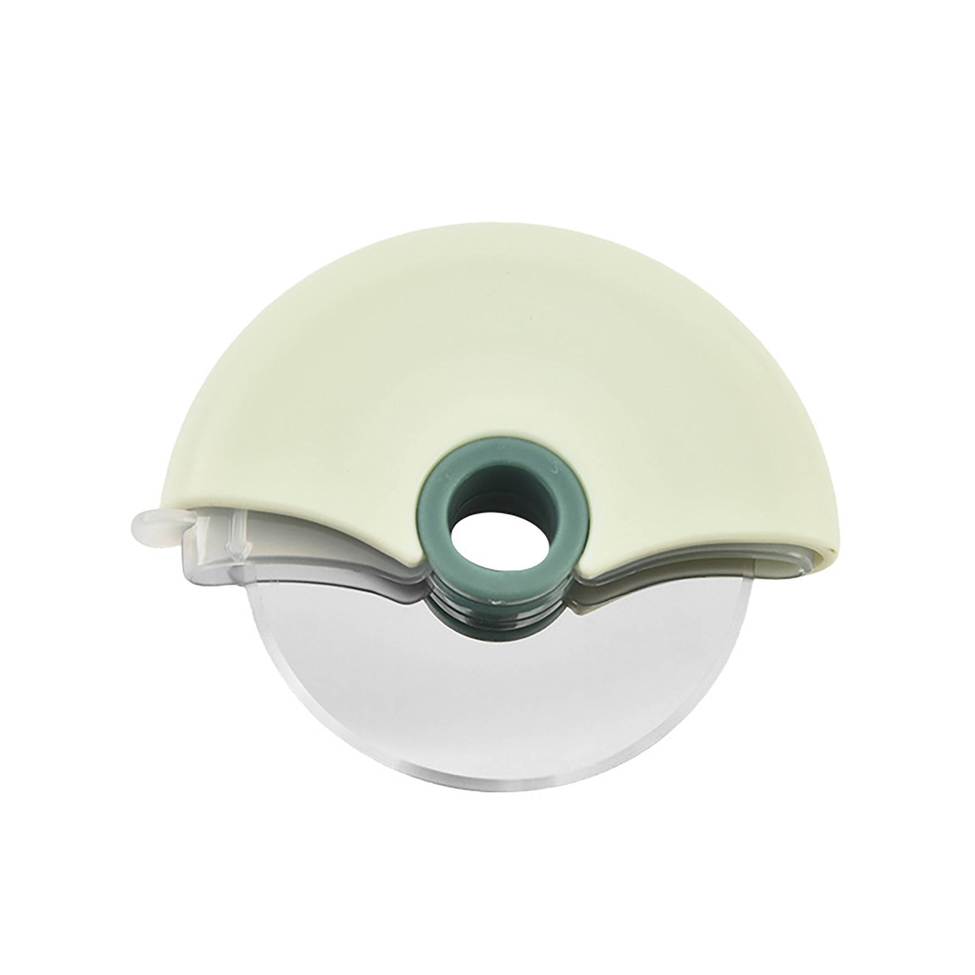 Anna-Kaci Pizza Cutter Wheel with Protective Cover Compact Handheld Rolling Blade Kitchen Cutting Tool