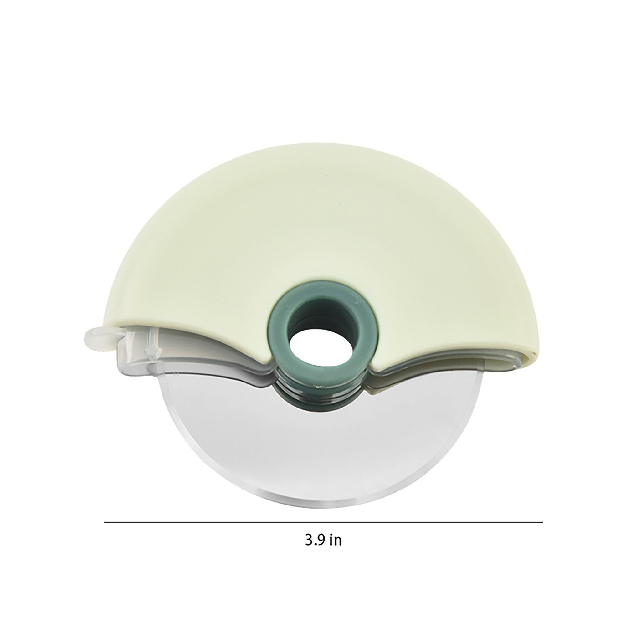 Anna-Kaci Pizza Cutter Wheel with Protective Cover Compact Handheld Rolling Blade Kitchen Cutting Tool